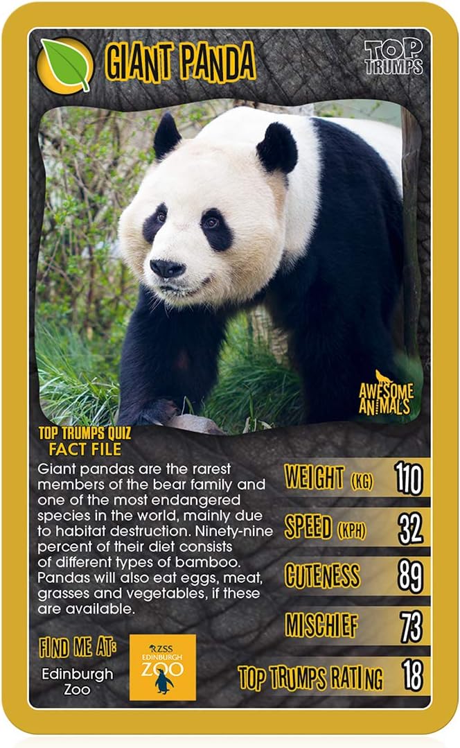 Tolles Kartenspiel „Top Trumps“ mit Tieren