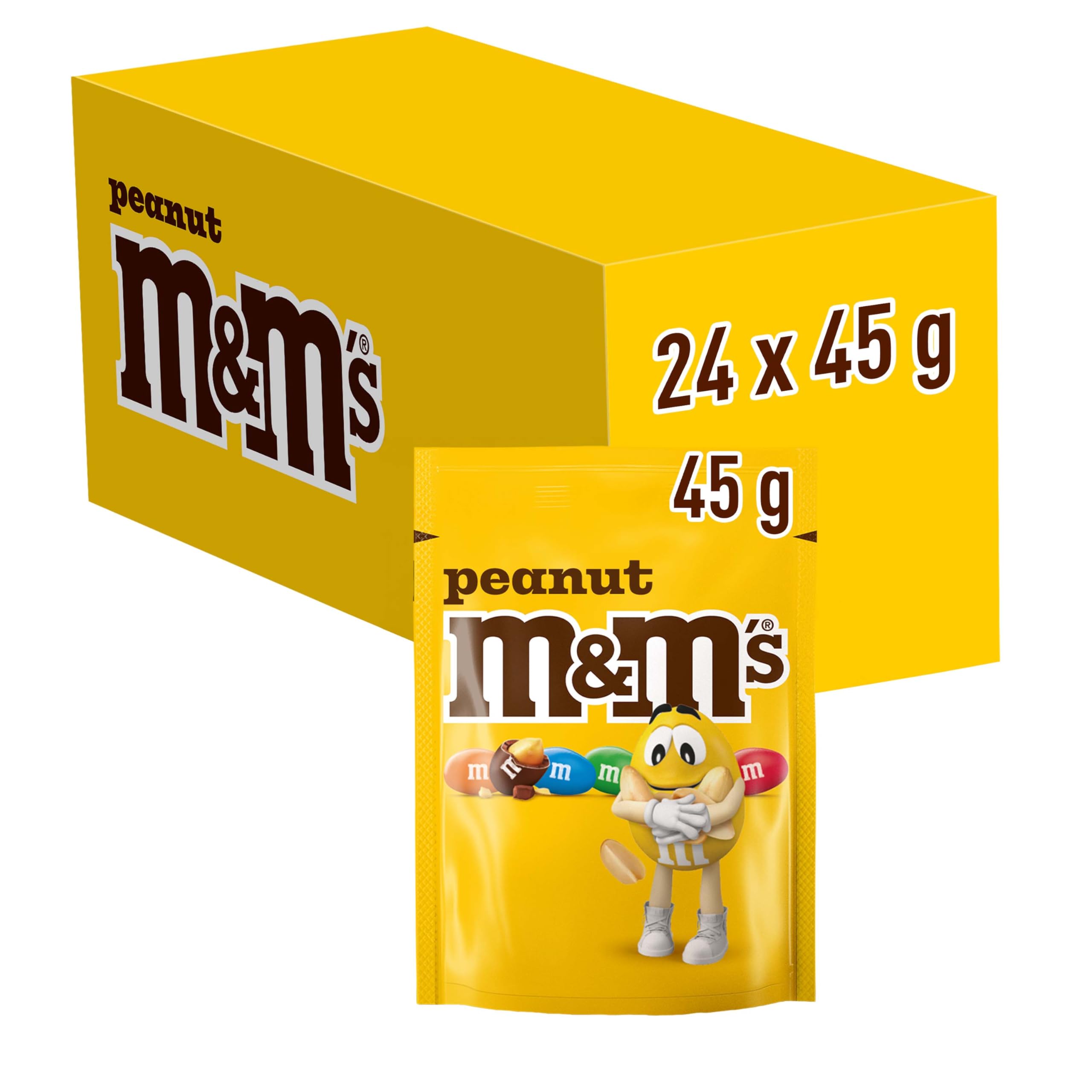 M&M's Peanut Milk Chocolate Candy - 24 Packs 1