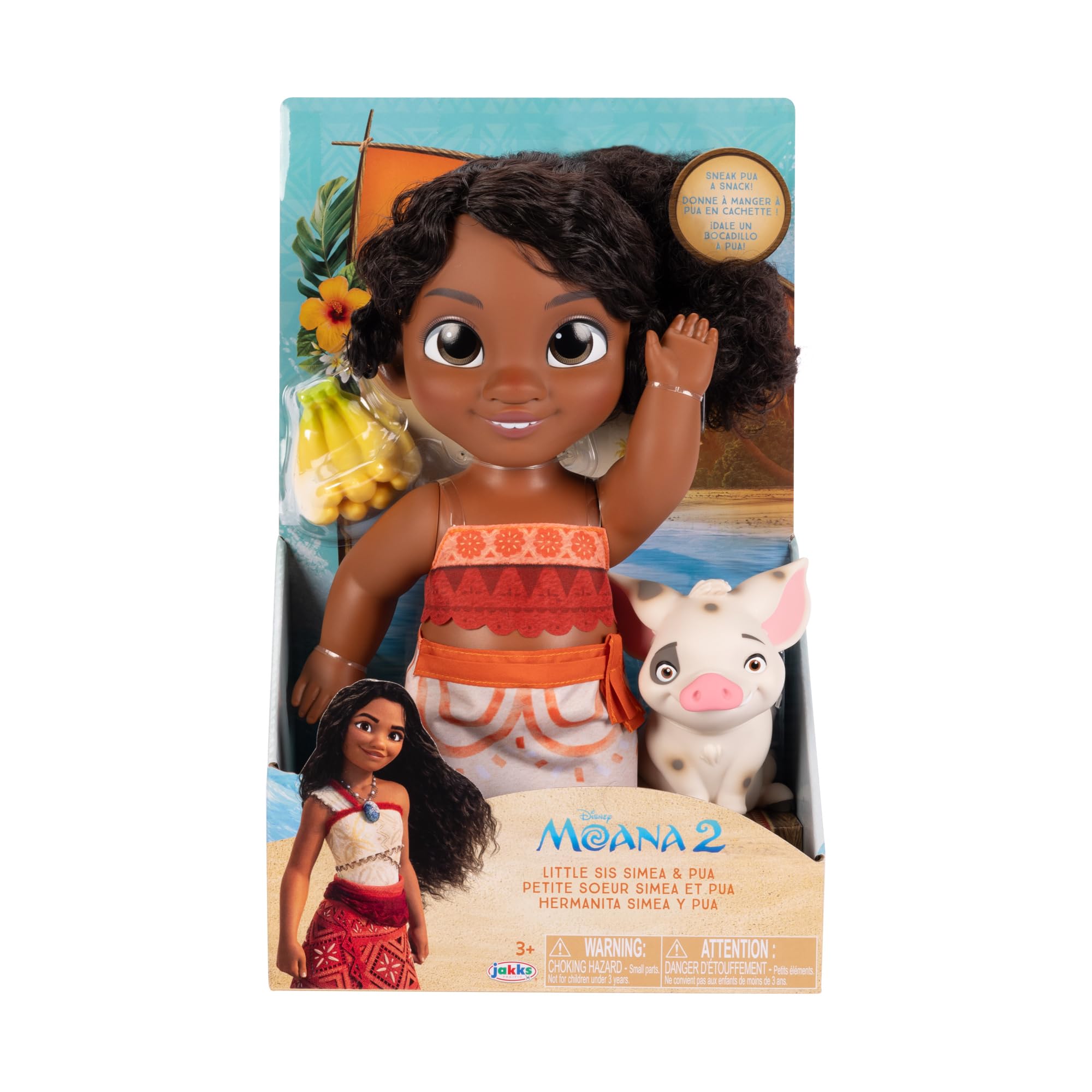 Disney Jakks Pacific Moana 2 Simea Doll & Pua Figure Playset with Accessories | Ages 3+ 3