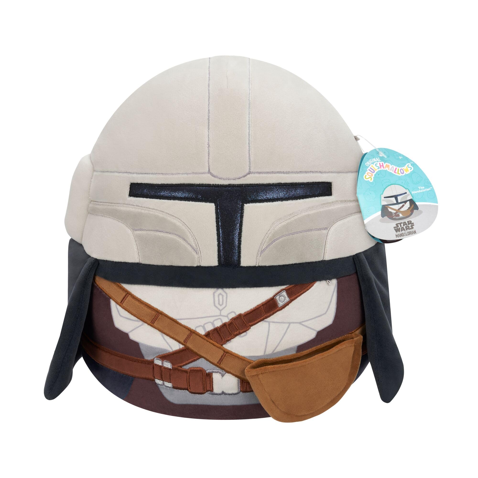 Squishmallows Star Wars Mandalorian + Grogu Plush Set | 12-Inch & 3.5-Inch | Polyester 7