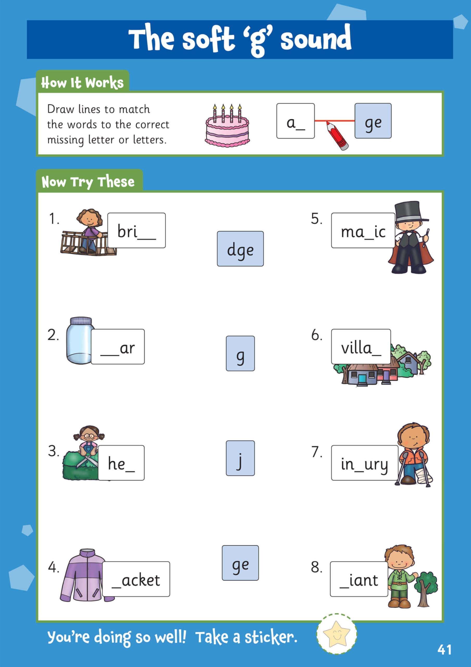 CGP 10 Minutes a Day Spelling for Ages 5-7 Activity Book with Reward Stickers 7