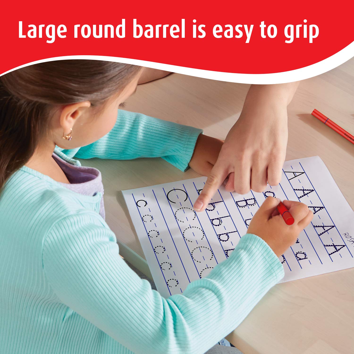 Berol Handwriting Pens | Round Shape is Easy to Hold | Washable Blue Ink | Bright Barrels | 2 Count 4