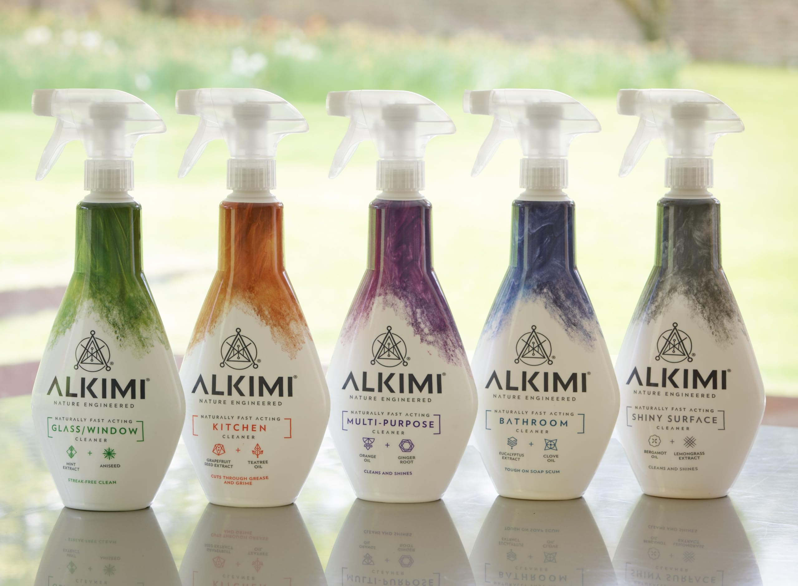 ALKIMI Shiny Surface Cleaning Spray - Streak-Free Shine, Natural Bergamot & Lemongrass | 500 ml (Pack of 3) 4
