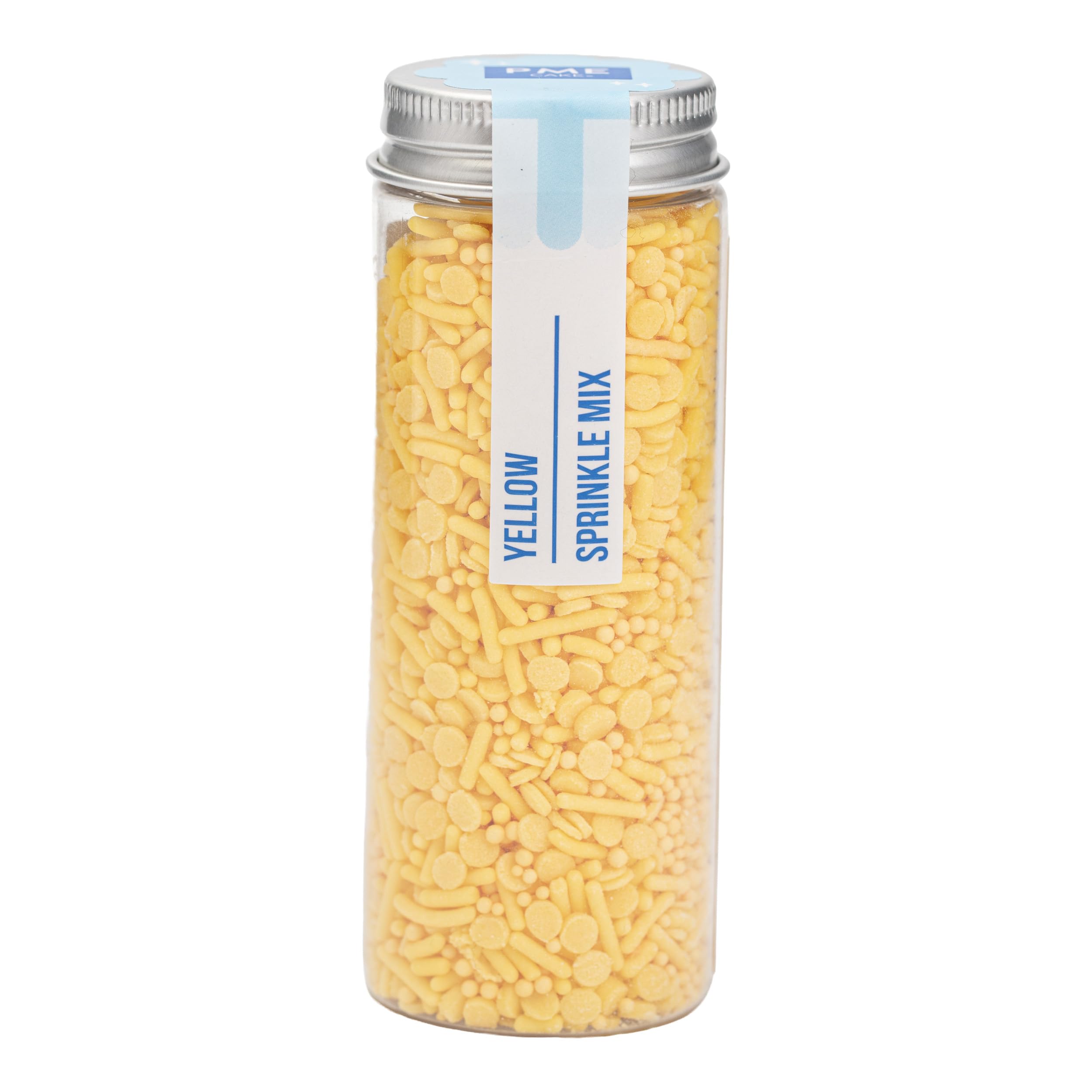 PME Cake Sprinkle Mix - Yellow Blend of Strands, Beads, and Confetti | 76g