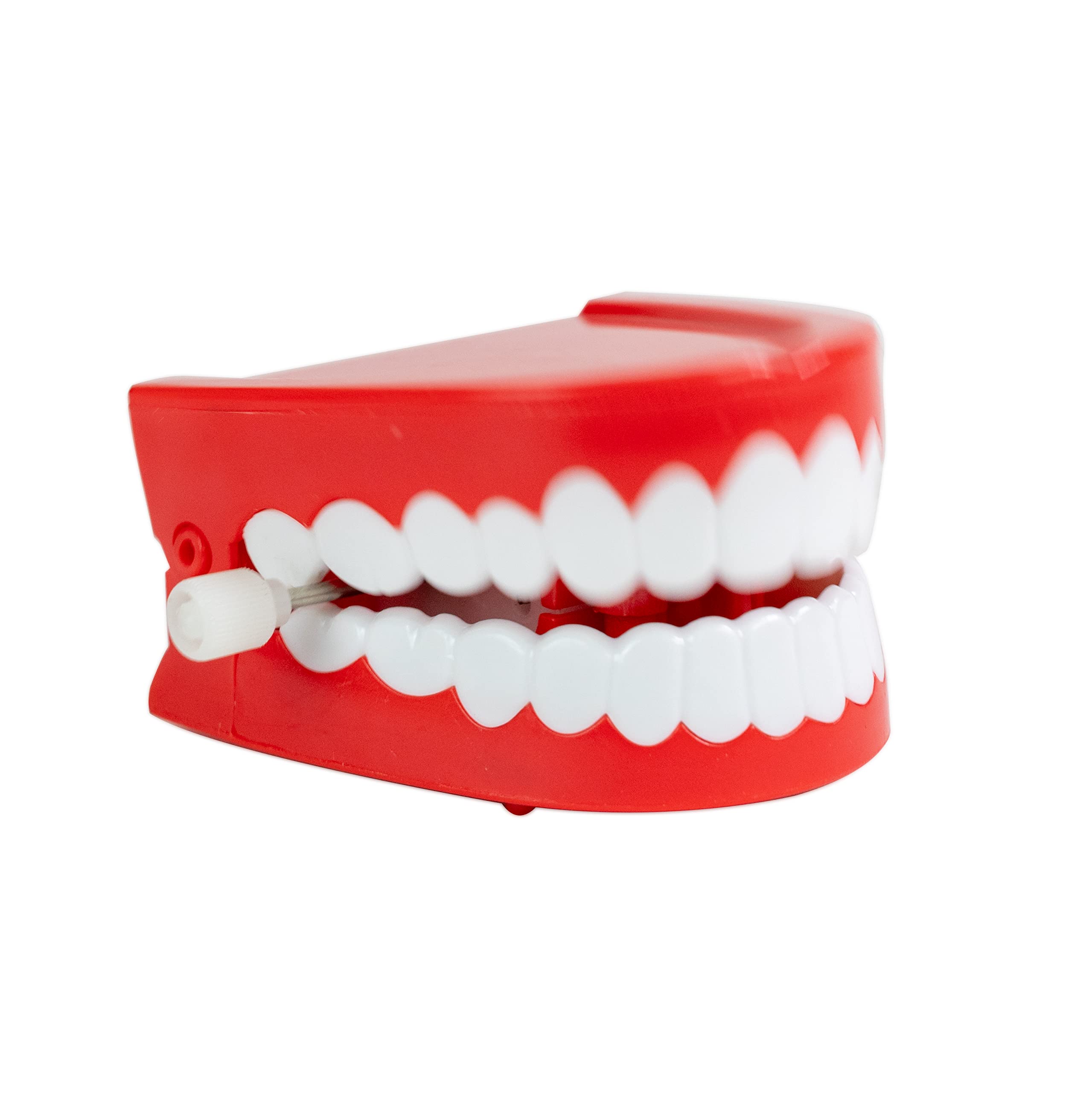 Funtime Gifts Classic Clockwork Chattering Teeth - Red | Wind-Up Toy | Plastic 2