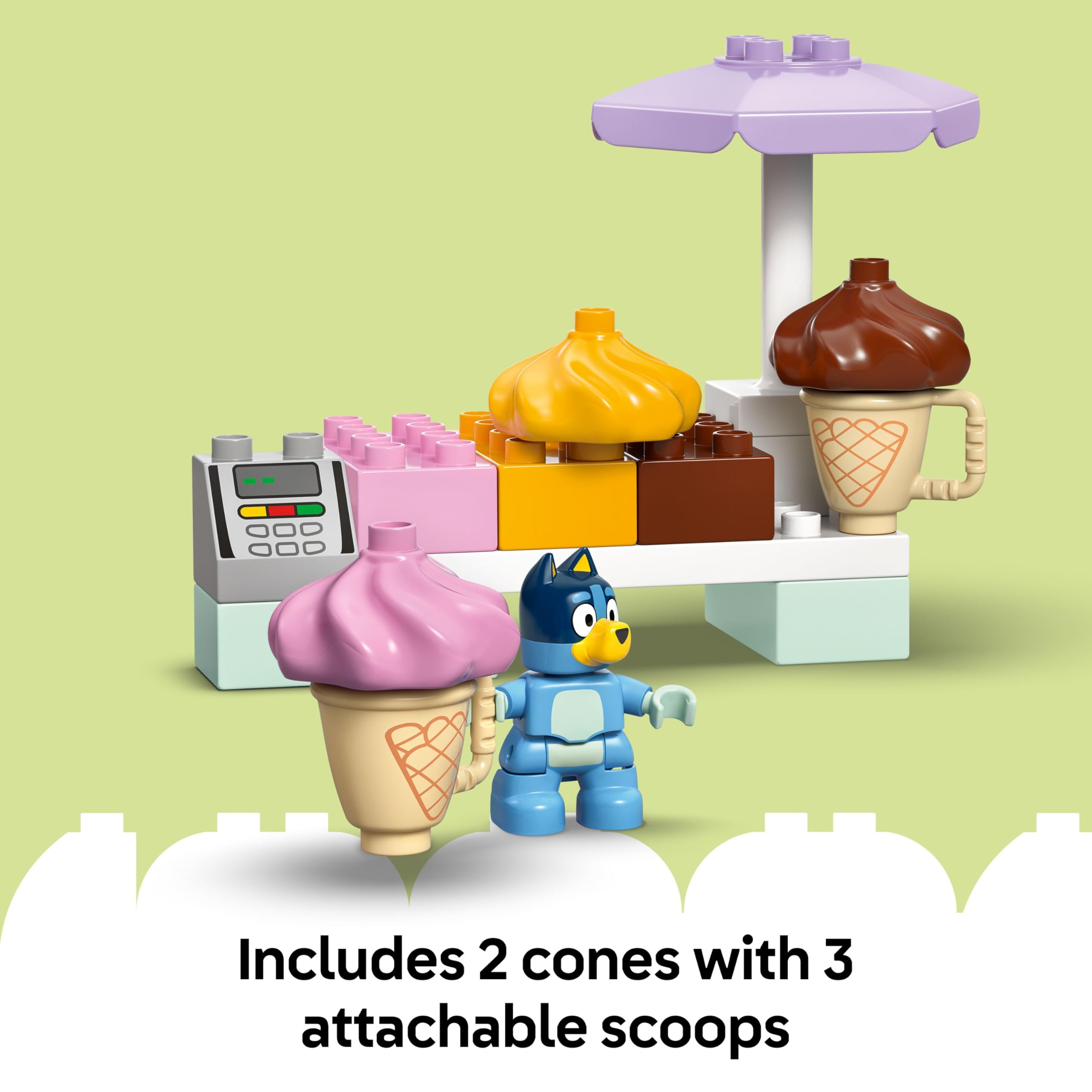 LEGO DUPLO Bluey: Ice Cream Trip with Bluey Set 10458 | Ages 2+ 5