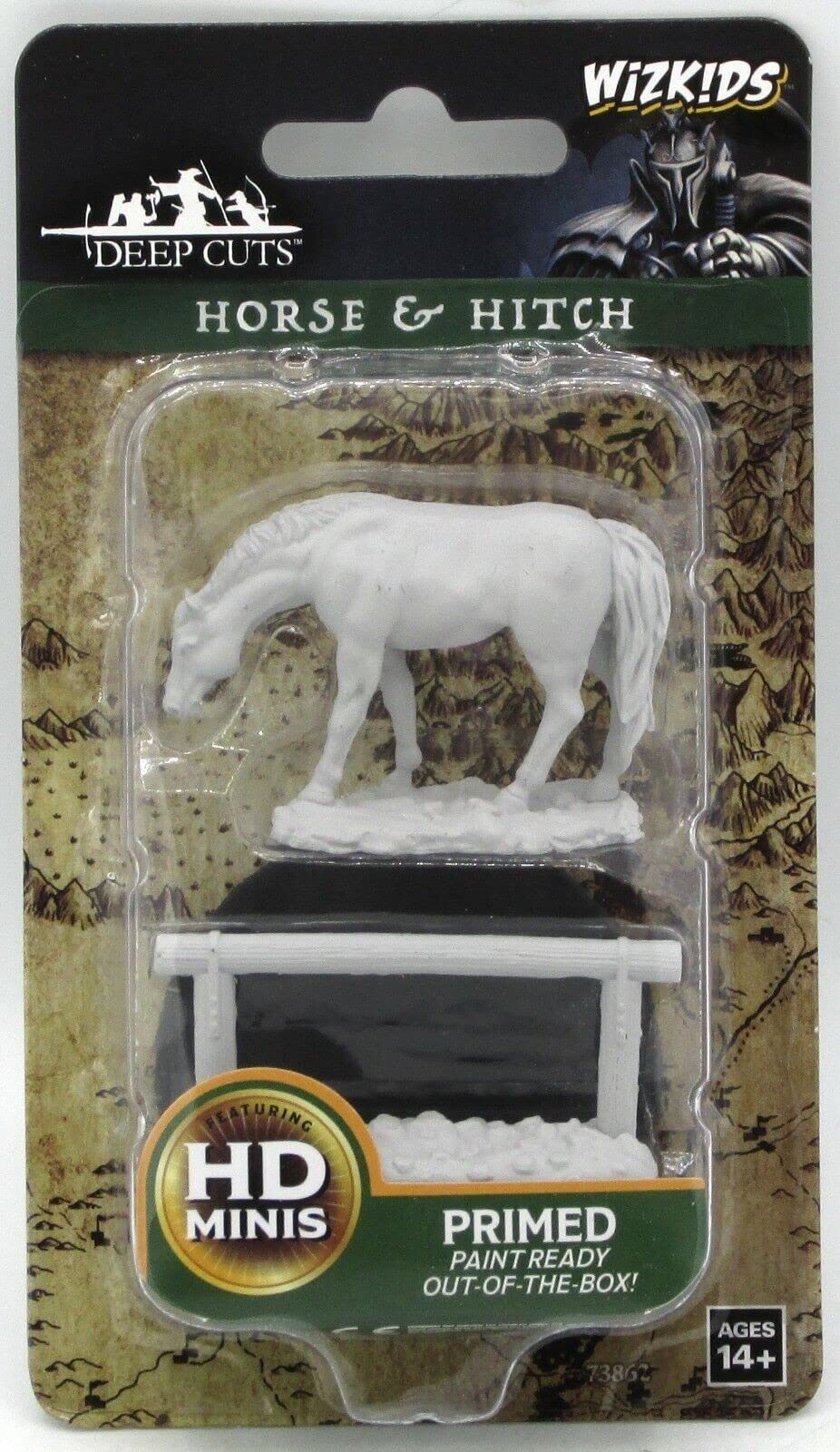 Dungeons & Dragons WizKids Miniature Scenery Pack - Horse & Hitch Post | Primed for Painting