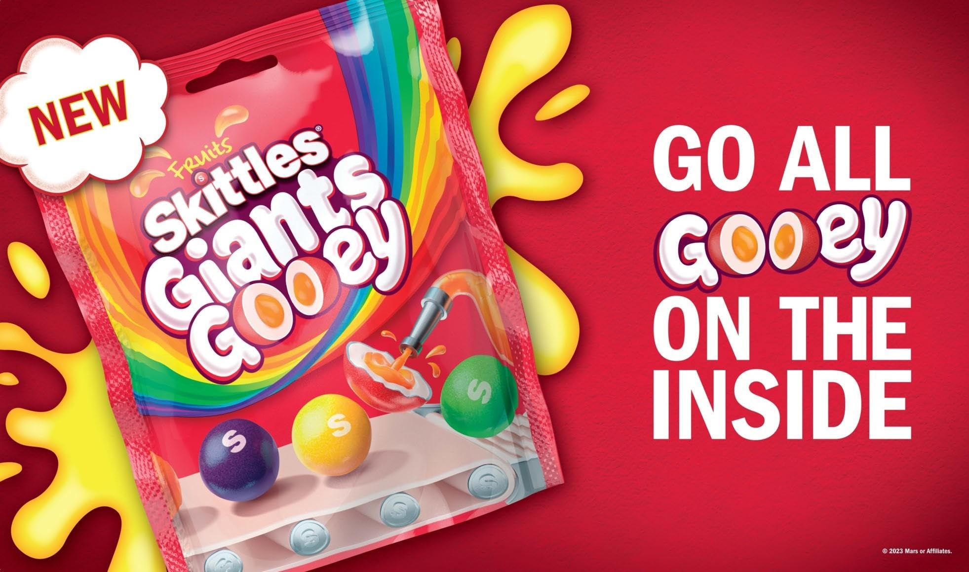 Skittles Giants klebrige vegane Süßigkeiten zum Teilen, 125 g 4