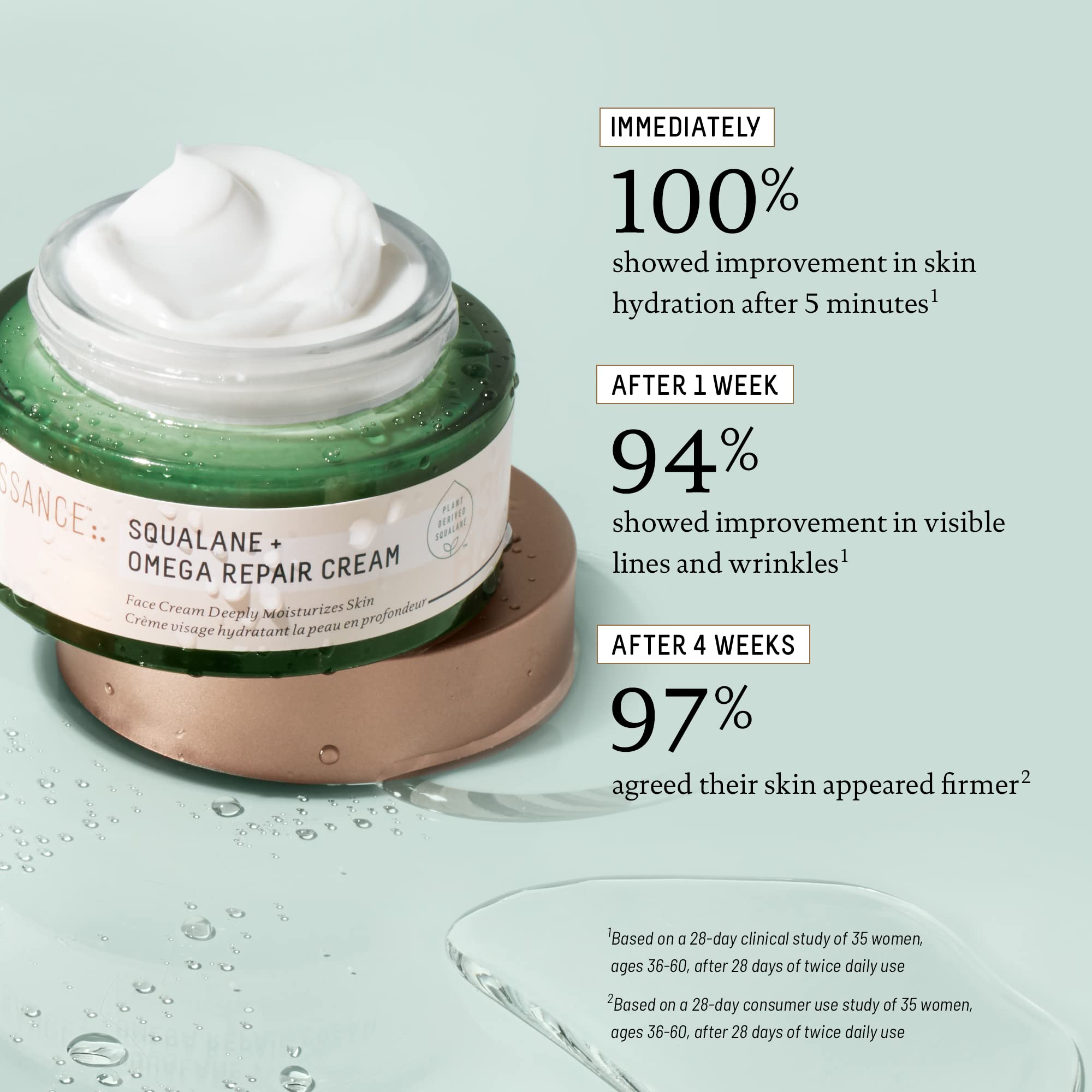 Biossance Squalane + Omega Repair Cream - Ultra-Moisturizing Face Cream | 50 ml | Unscented 3