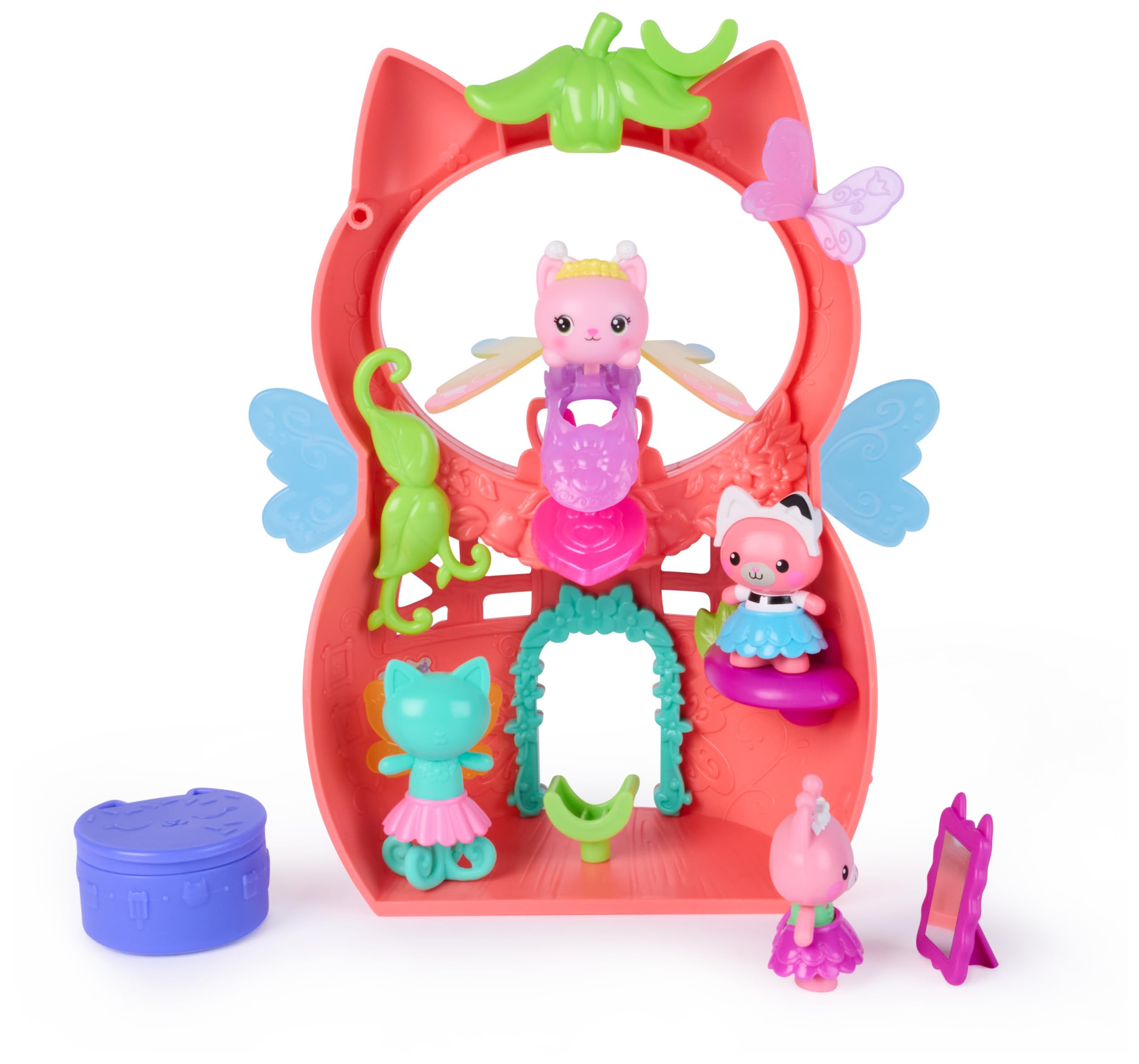 DREAMWORKS GABBY'S DOLLHOUSE Kitty Fairy’s Flutter-riffic Playset with 12 Pieces | Ages 3-6