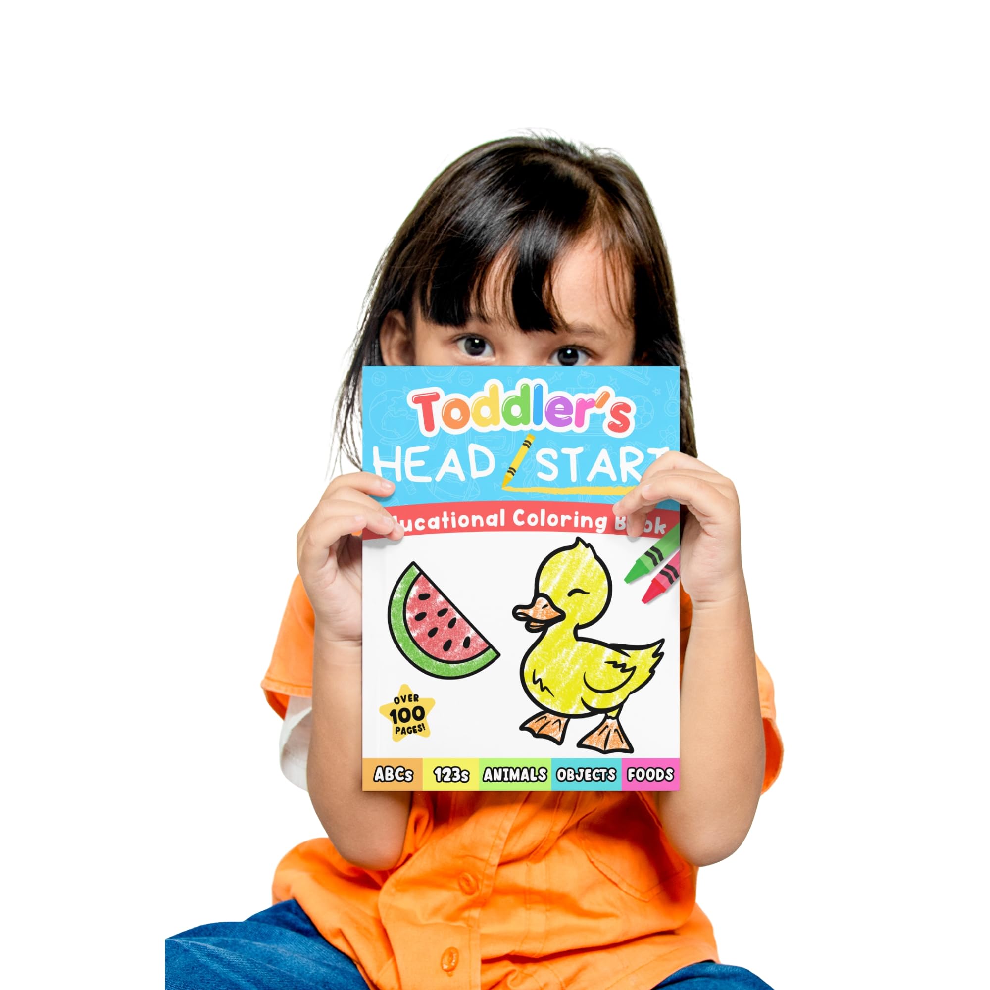 Color Fluff Toddler's Head Start Educational Coloring Book Ages 1-3 | Over 100 Pages | Paperback 7
