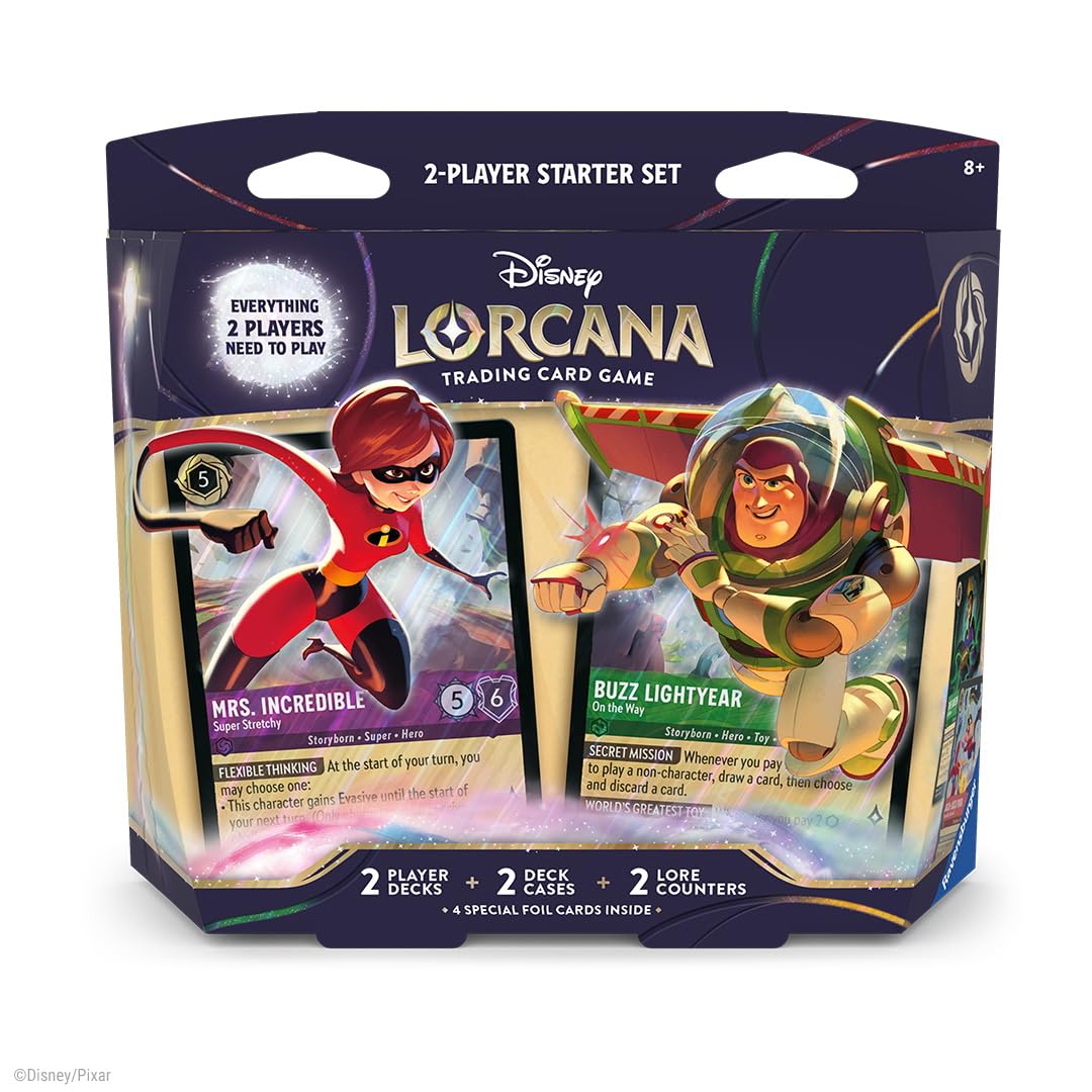 Ravensburger Disney Lorcana Trading Card Game Starter Set | 2 Players | Ages 8+