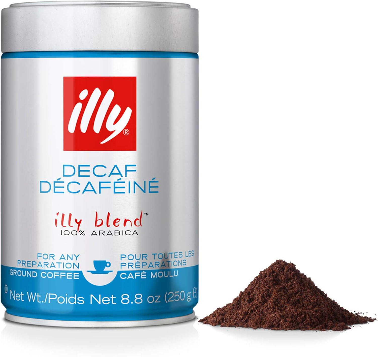 illy Kaffee – Entkoffeinierter gemahlener Kaffee, mittlere Röstung, 100 % Arabica, 250 g 1