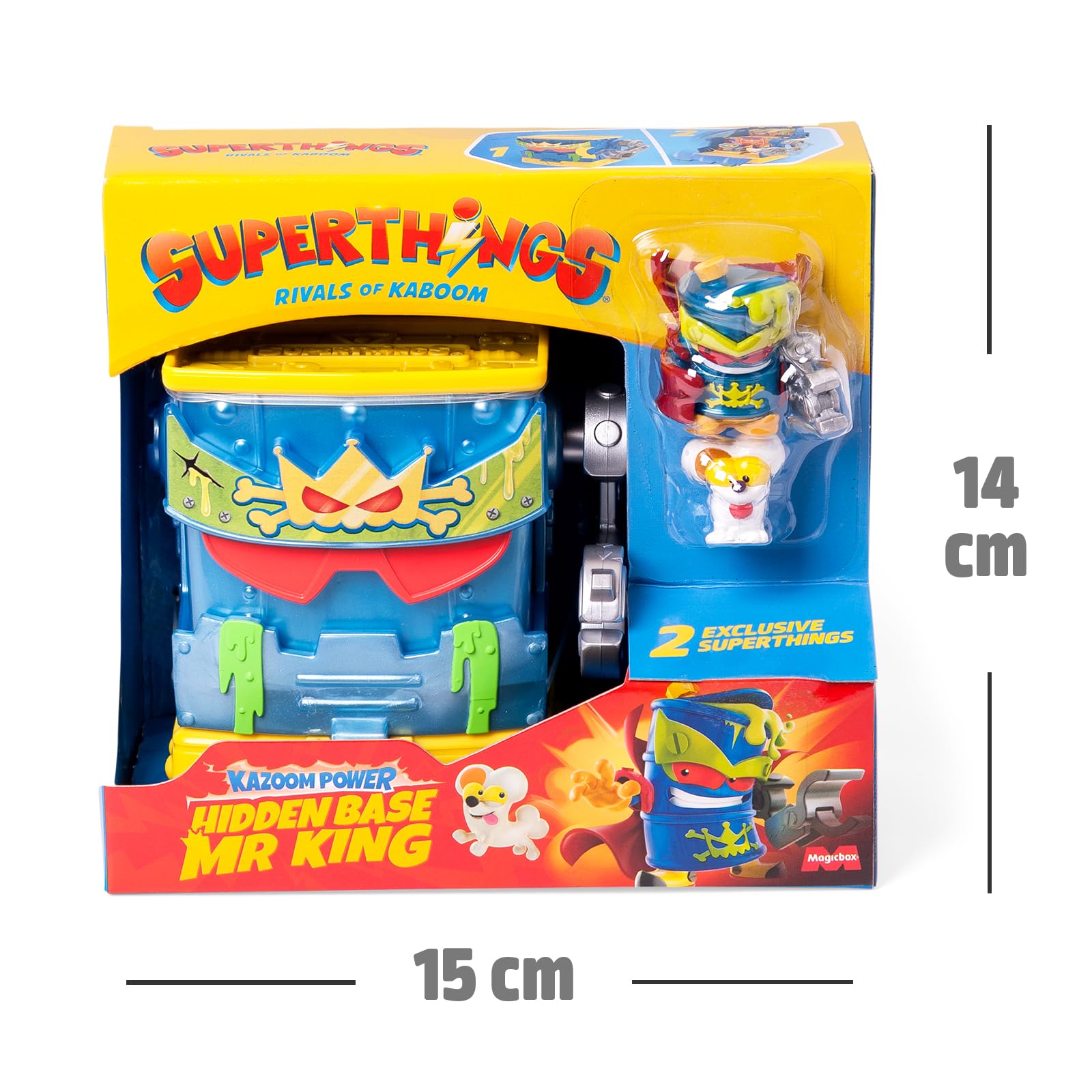 SUPERTHINGS RIVALS OF KABOOM - Mr King's Hidden Base Playset | Includes 2 Exclusive Figures | Plastic 7