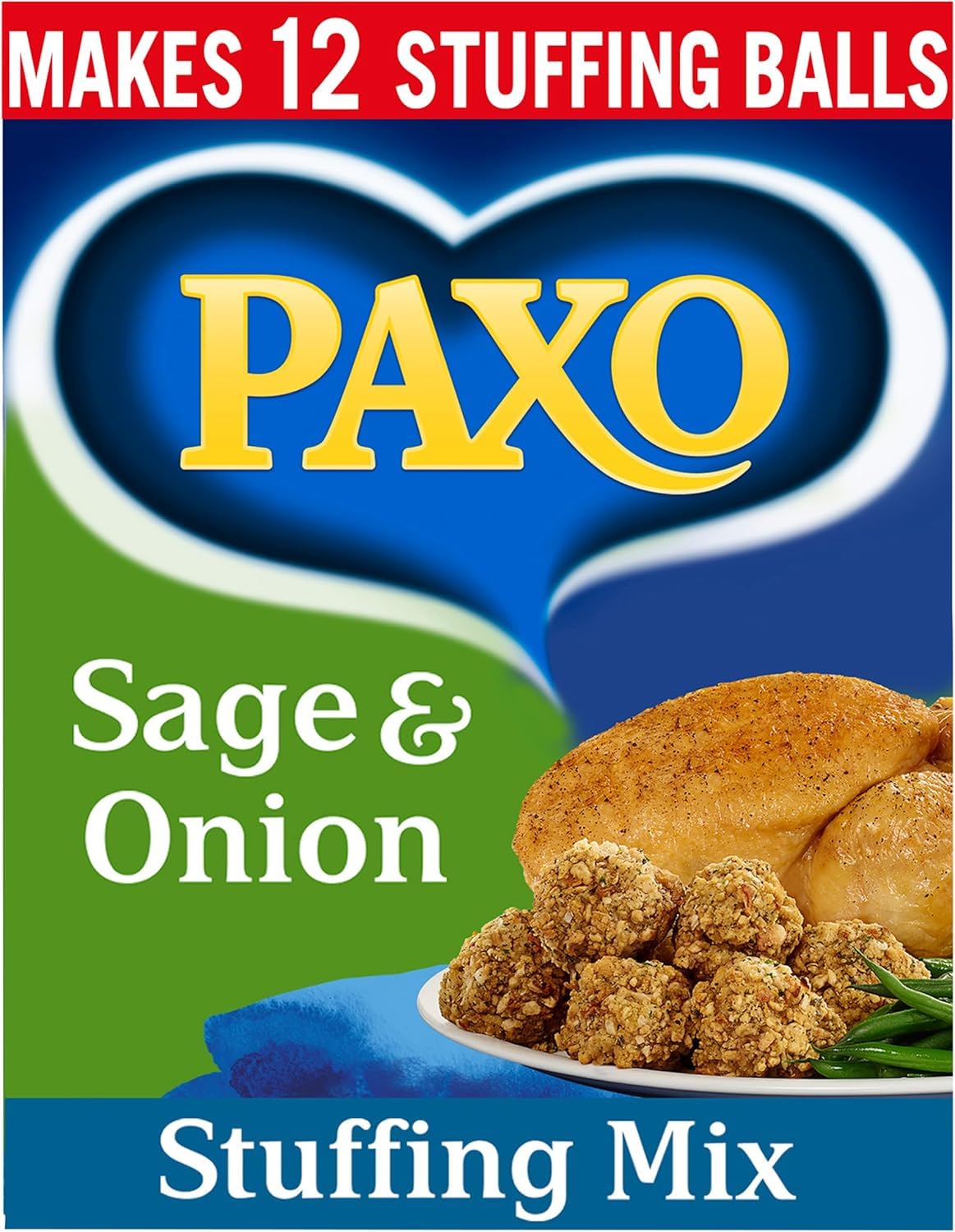 Paxo Sage & Onion Stuffing Mix - Traditional Flavour, Quick & Easy Preparation | 170g 1