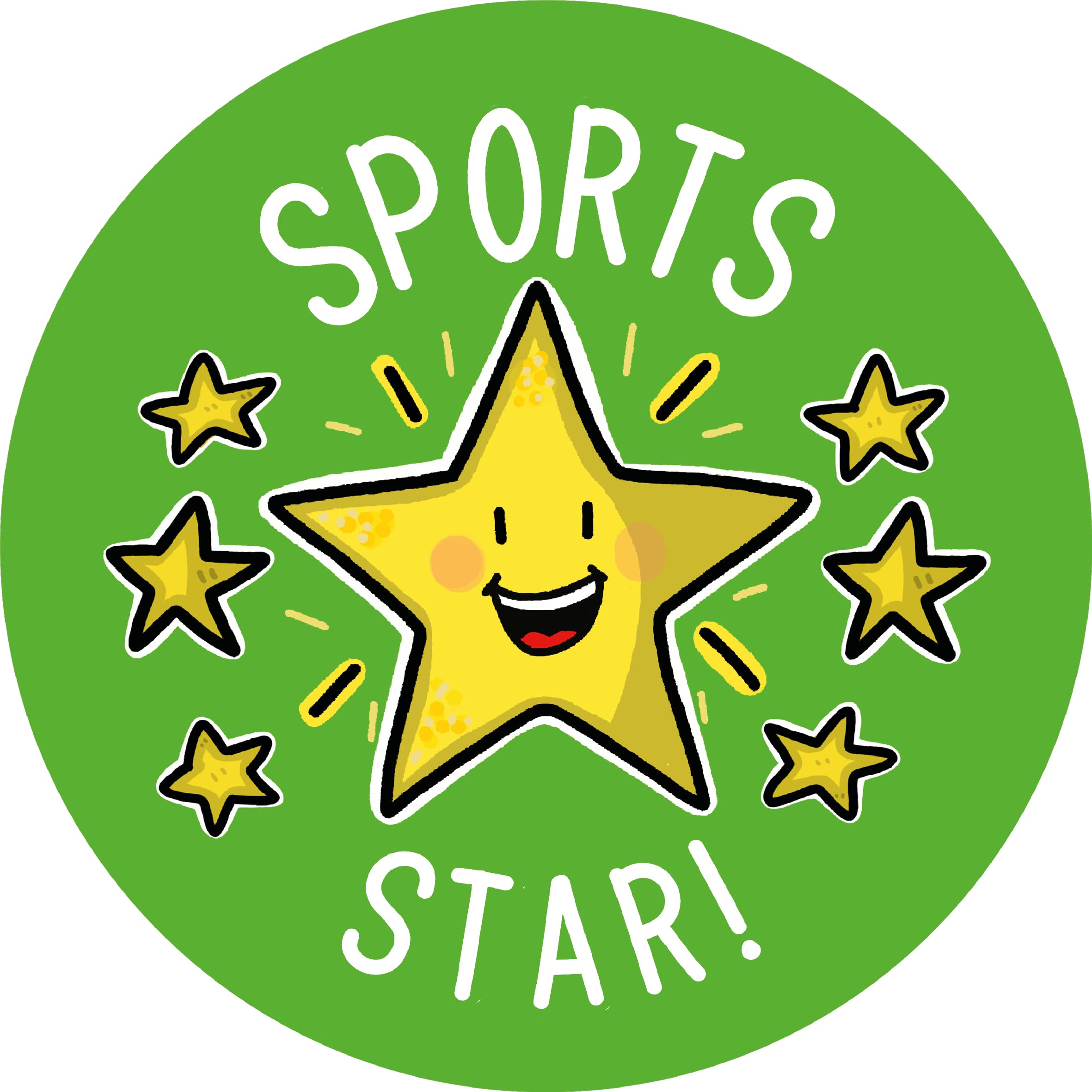 SuperStickers Sports Day Participation Stickers - 250 Round Stickers for Certificates & PE Kits 4