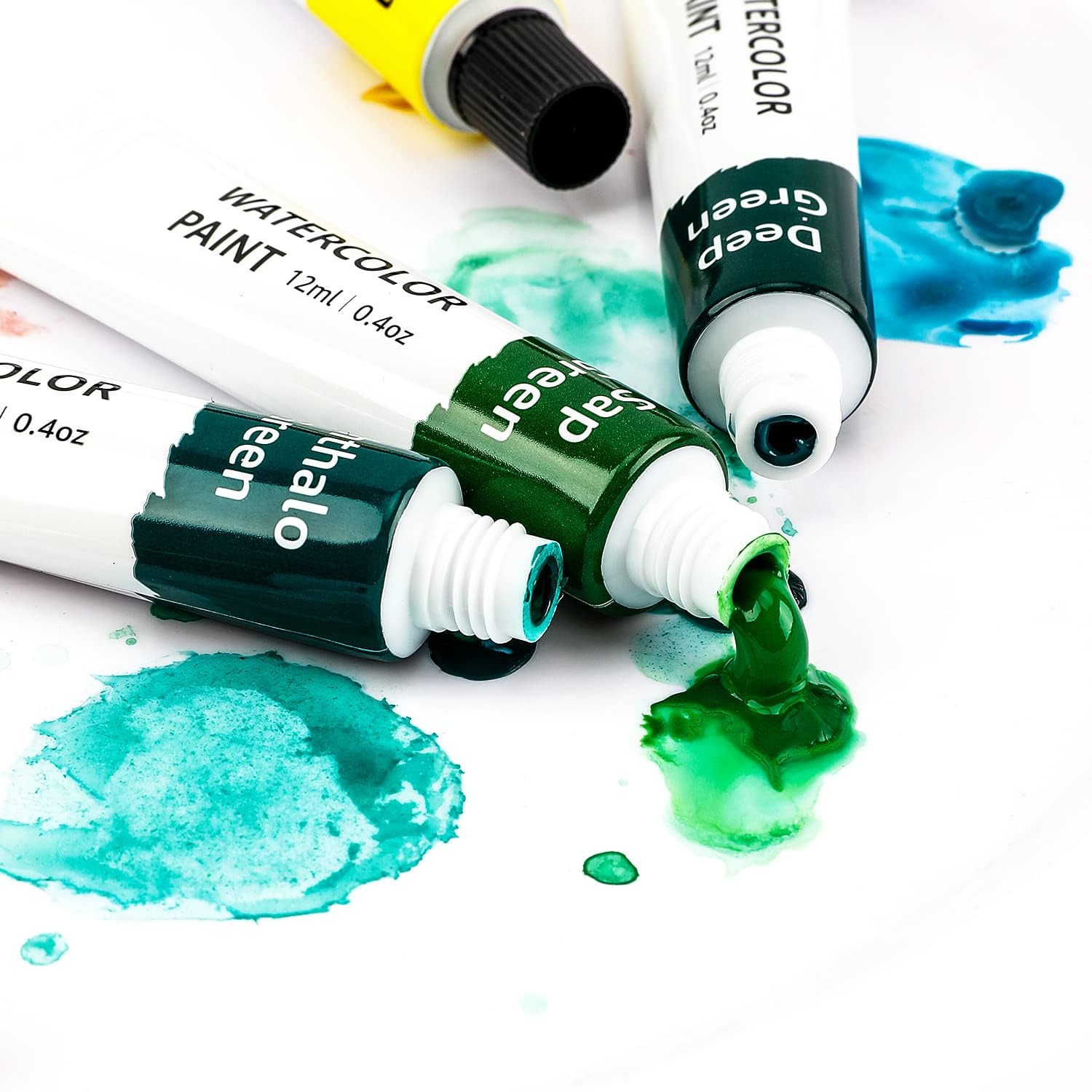 Amazon Basics Watercolour Paint Set - 24 Vibrant Tubes (12 ml Each) | Rich Hues | Good Transparency 5