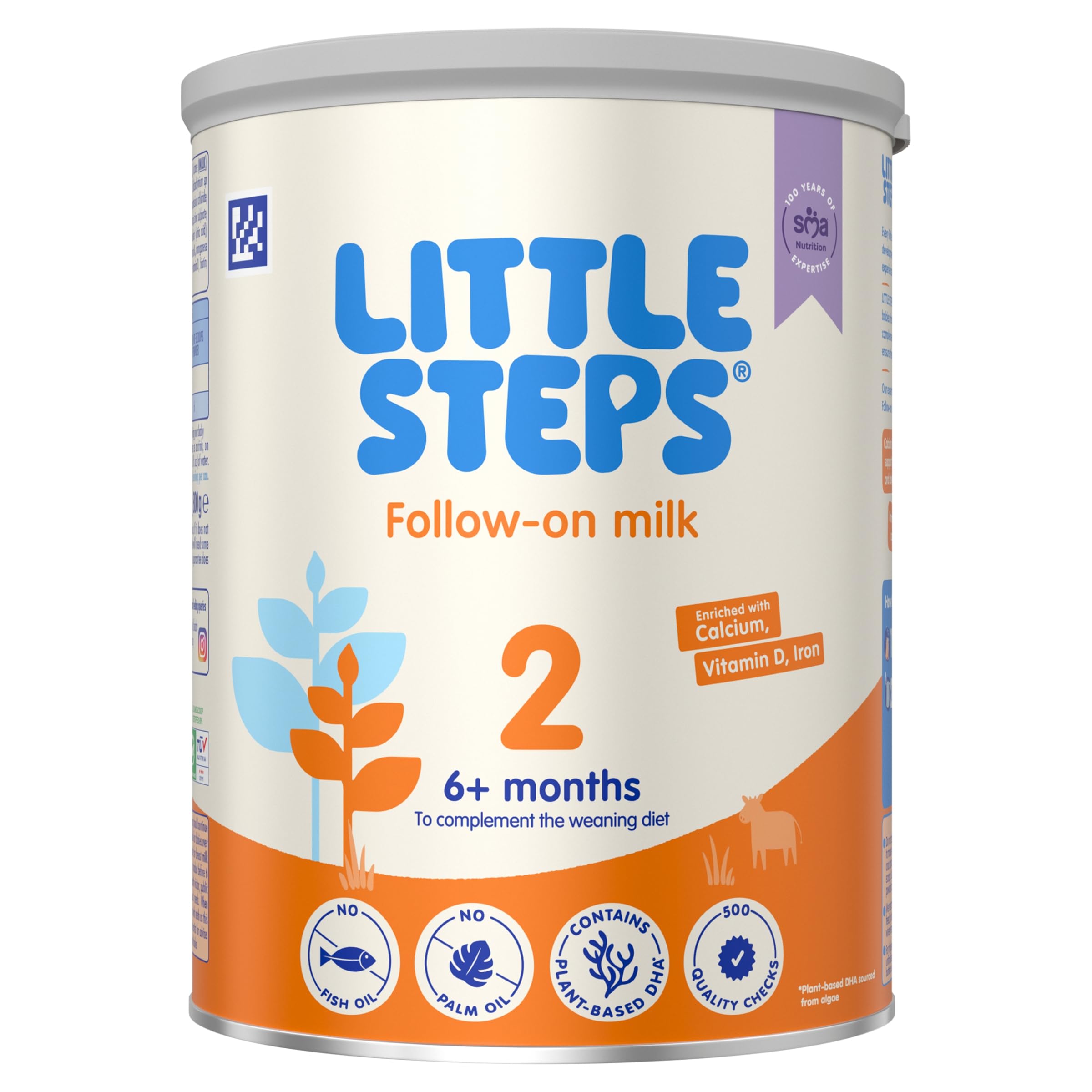 LITTLE STEPS Stage 2 Follow-on Baby Milk Formula Powder - From 6-12 Months, 800g 1