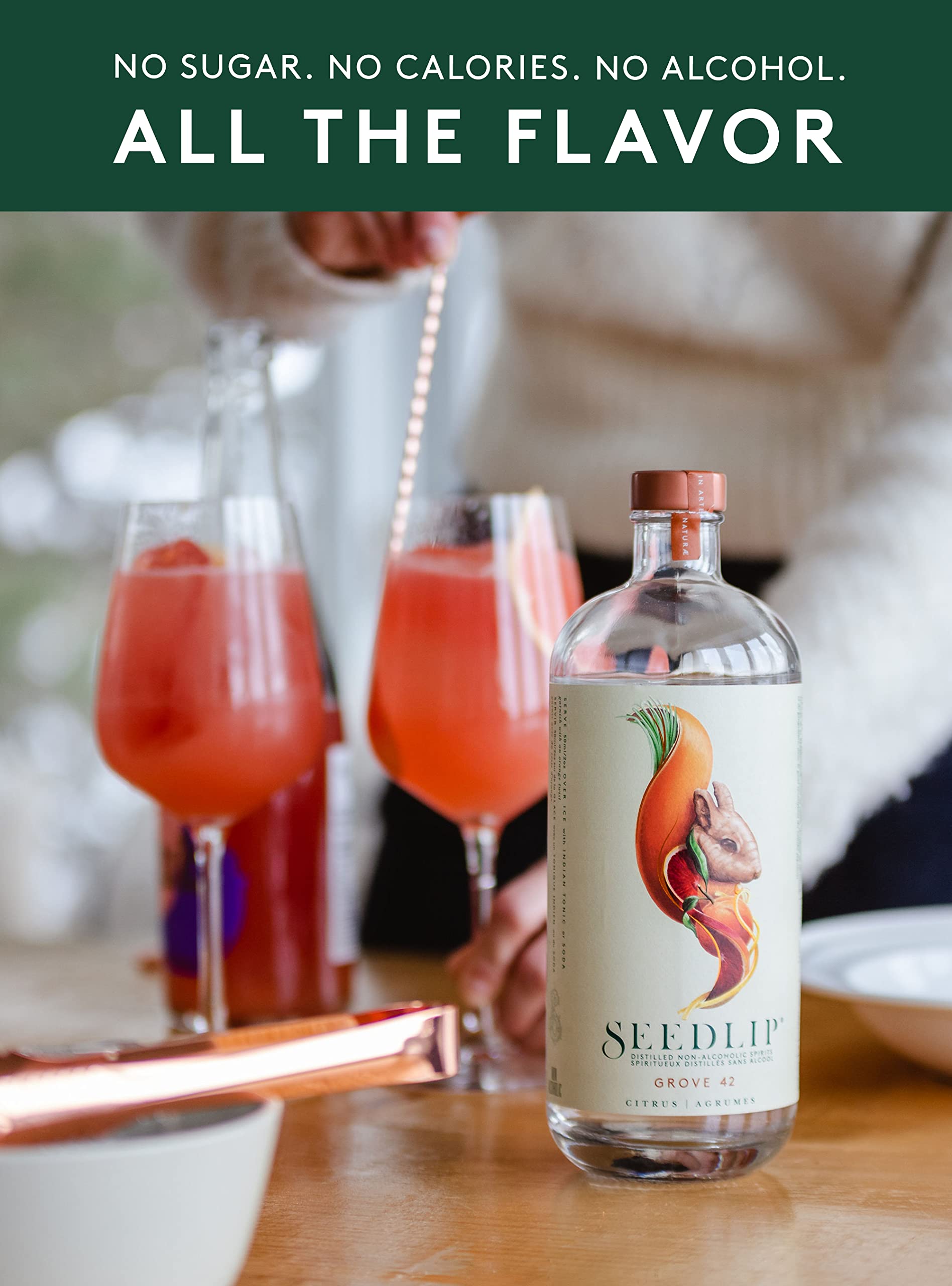 SEEDLIP Grove 42 Non-Alcoholic Spirit - Citrus Blend | 70cl | 0 Calories 6