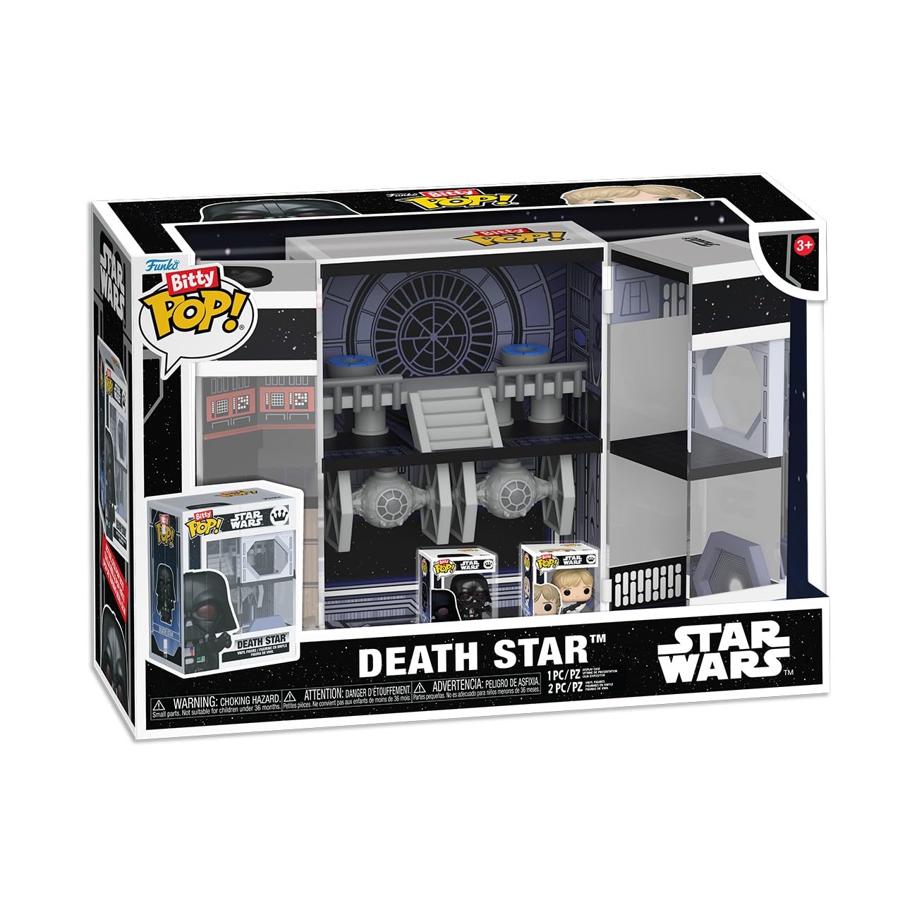 Funko Star Wars Death Star Bitty POP! Box with Darth Vader & Luke Skywalker | 2 Figures | Vinyl 1