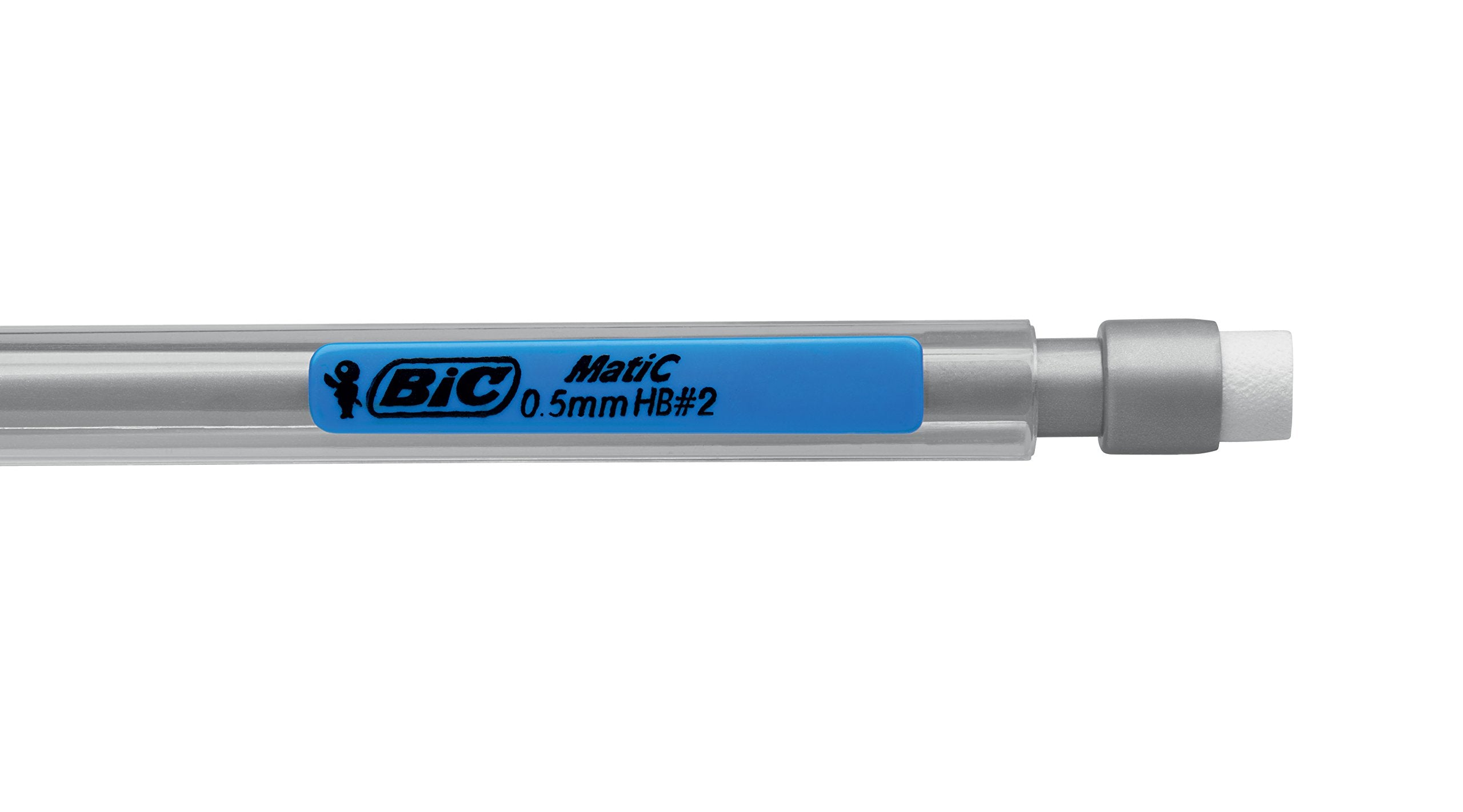 BIC Matic Original Mechanical Pencils - Box of 12 | 0.5mm Fine Point HB Lead | Includes Eraser & 3 Refills 5