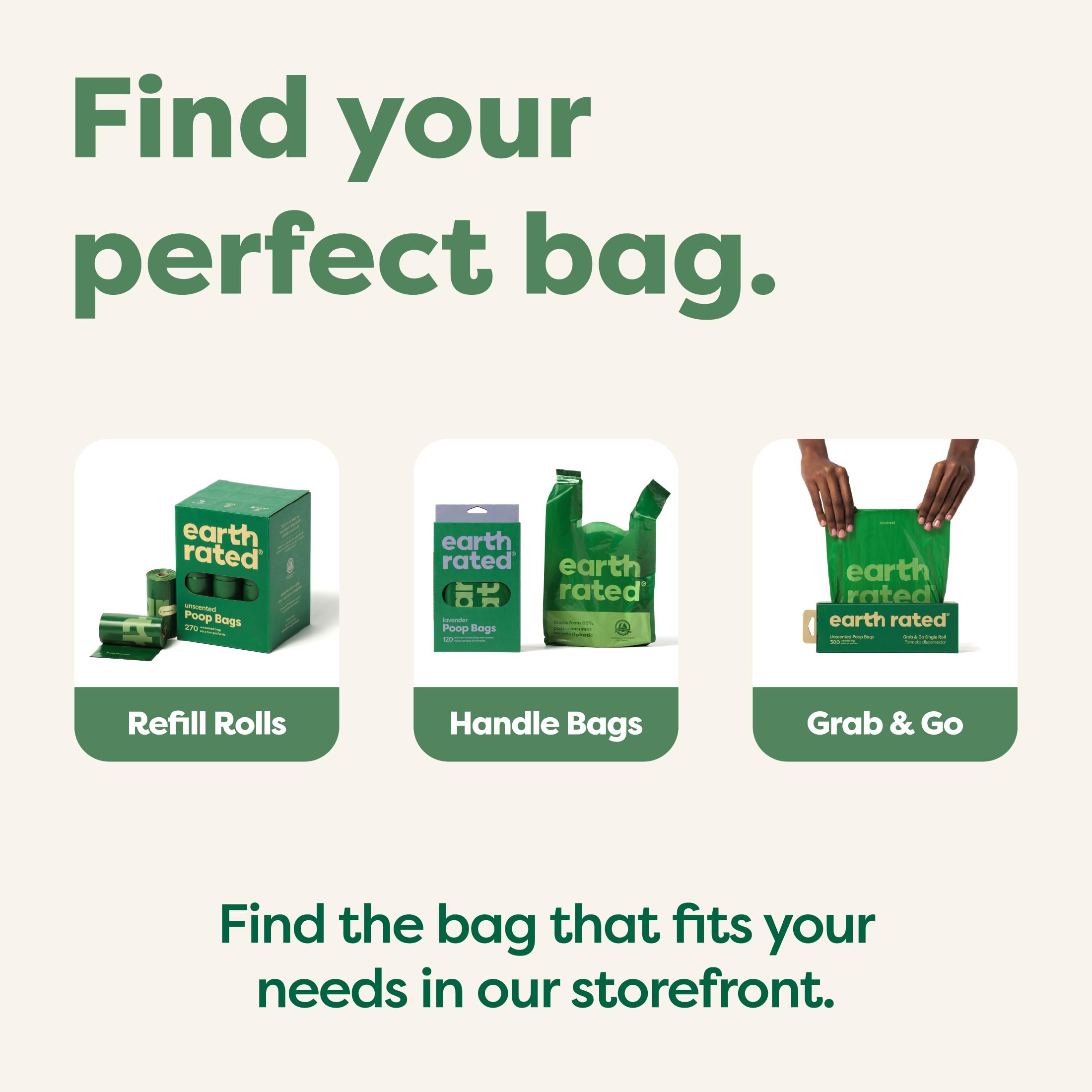 Earth Rated Dog Poo Bags Value Pack - 600 Unscented, Leak-Proof Bags | Green 6