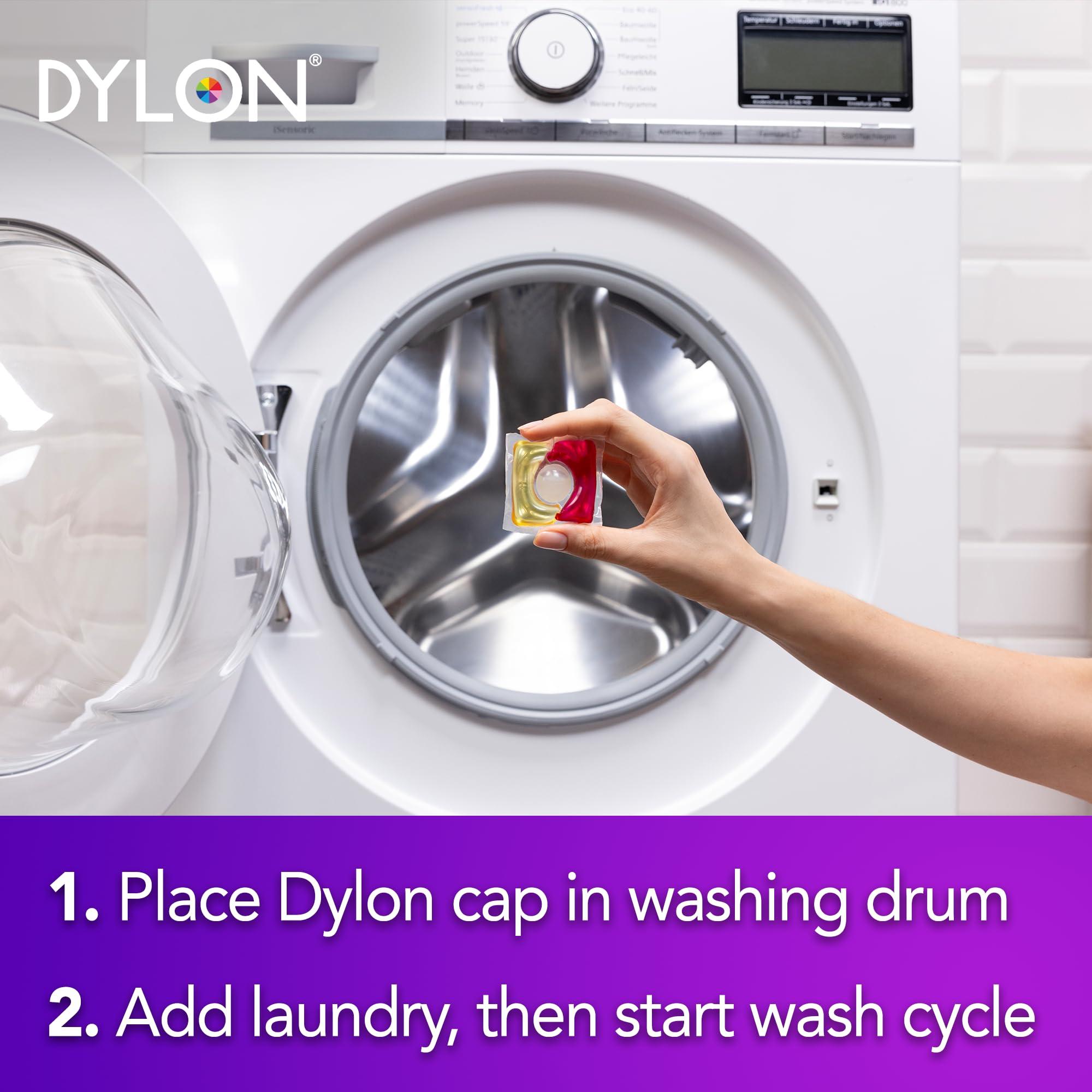 Dylon Colour Caps Laundry Detergent Capsules - 18 Wash Loads, Colour Care | Fresh Scent 4