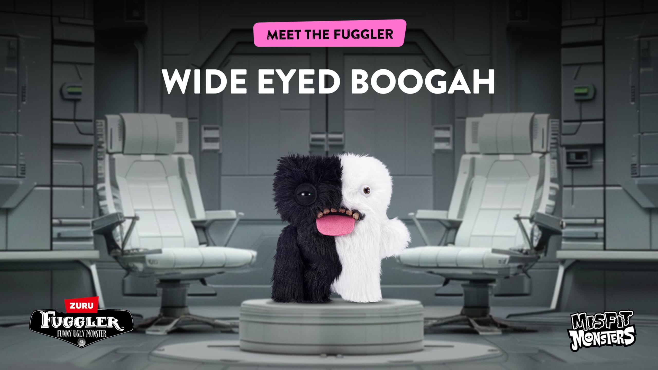 Fuggler Misfit Monsters 9-inch Series 1 - Funny Ugly Plush Toy with Human-Like Teeth