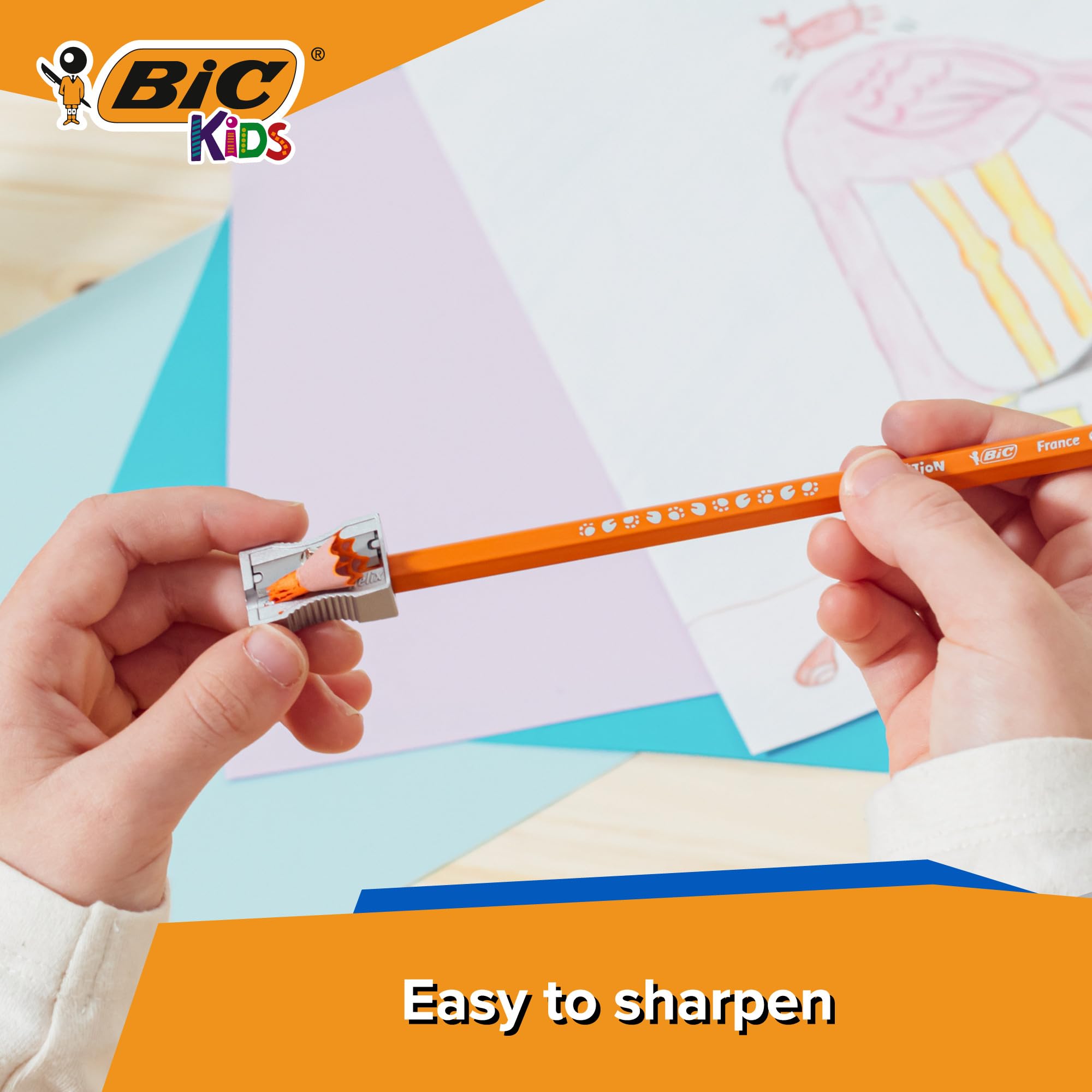 BIC Kids Evolution Colouring Pencils - 12 Pack | Vivid Colour | Easy to Sharpen | Ages 5+ 4
