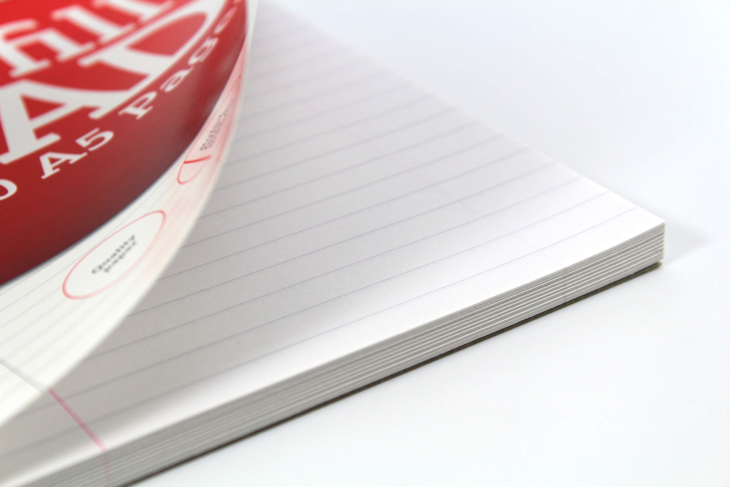 Silvine A5 Refill Pad - 160 Pages | 8mm Feint Ruled with Margin | 2 Hole Punched 3