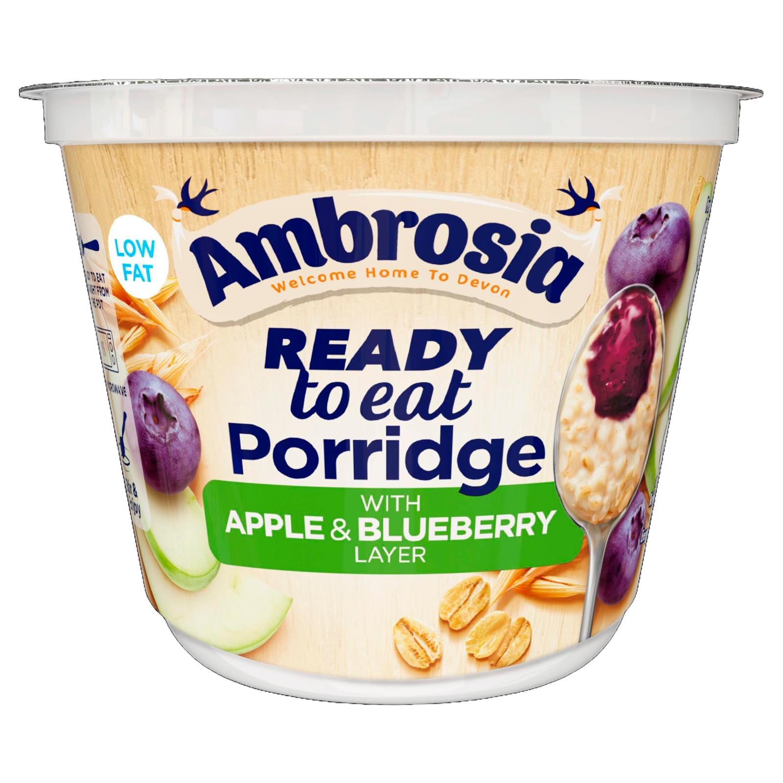 Ambrosia Apple & Blueberry Layered Porridge Pots - Pack of 6 | British Wholegrain Oats 5