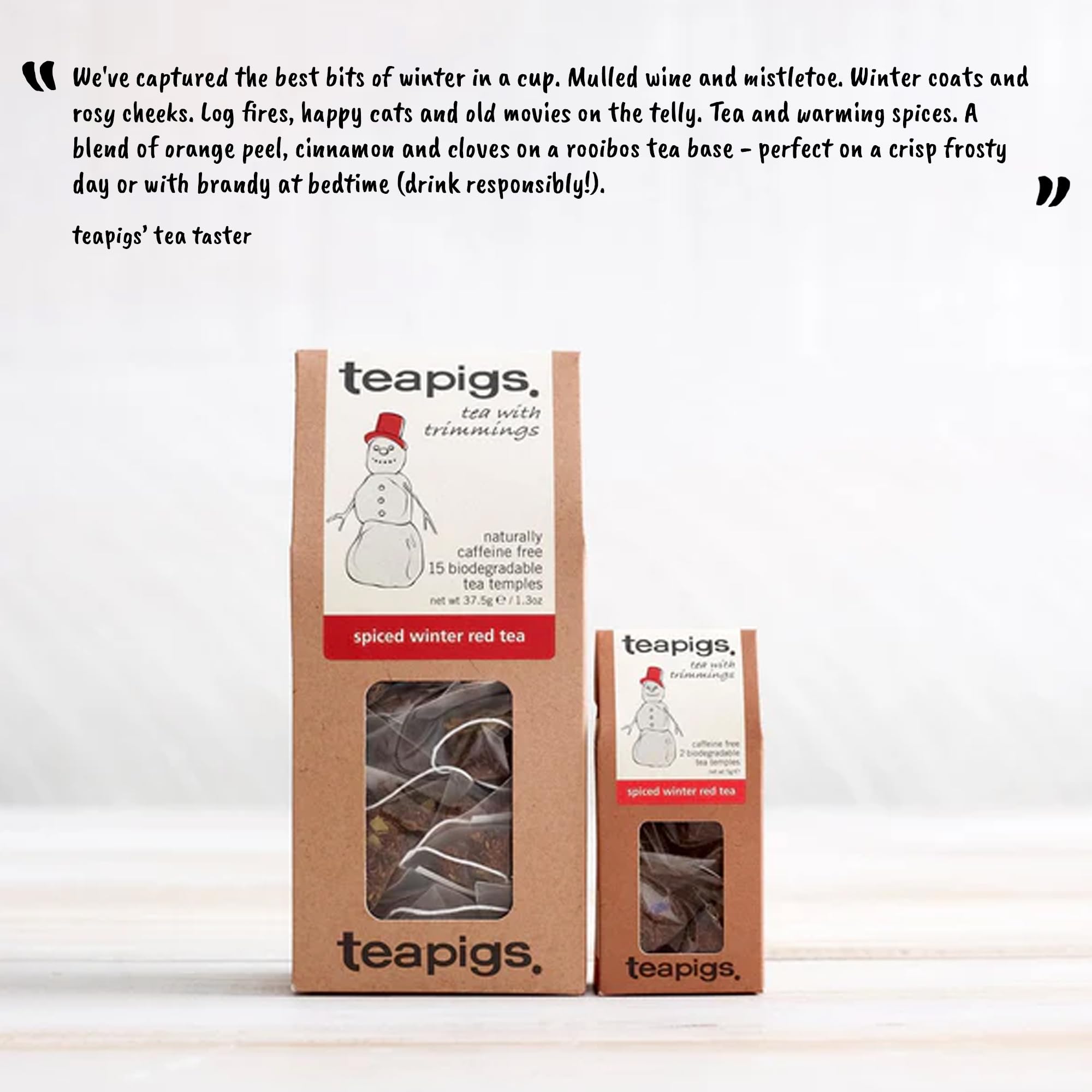 teapigs Spiced Winter Red Teebeutel – Rooibos-Kräutermischung mit Zimt, Nelken und Orangenschale 4