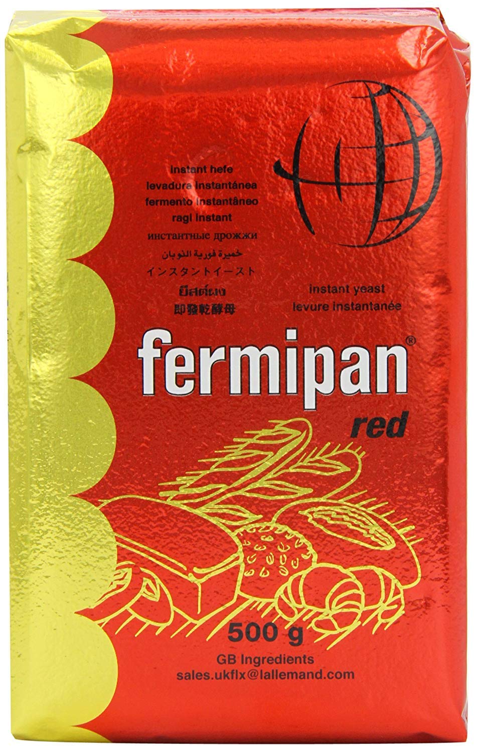 Fermipan Instant-Rot-Trockenhefe 500 g