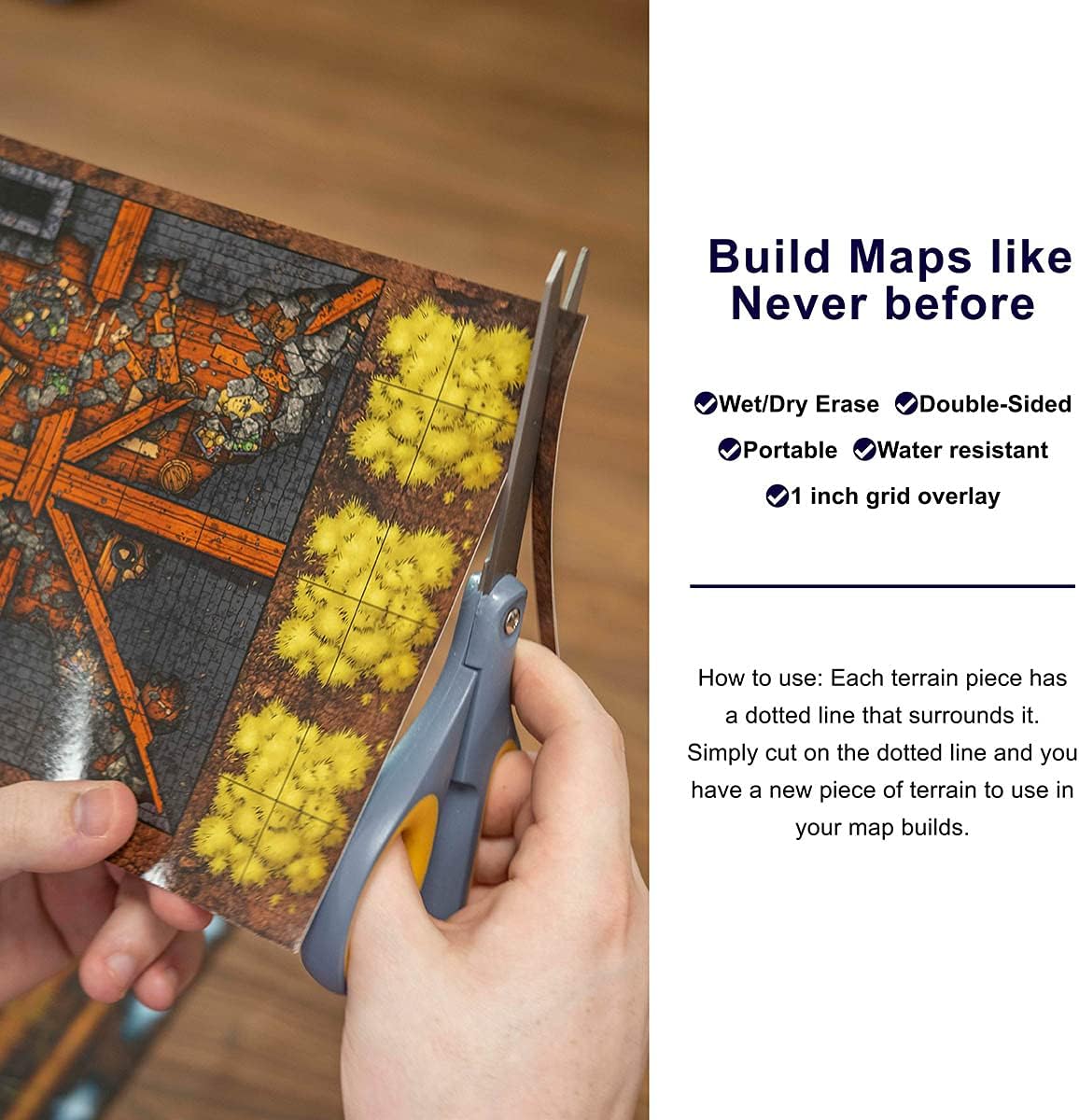 Dungeon Craft Cursed Lands Brettspiel – über 1000 wendbare Geländestücke für Dungeons &amp; Dragons Curse of Strahd 9