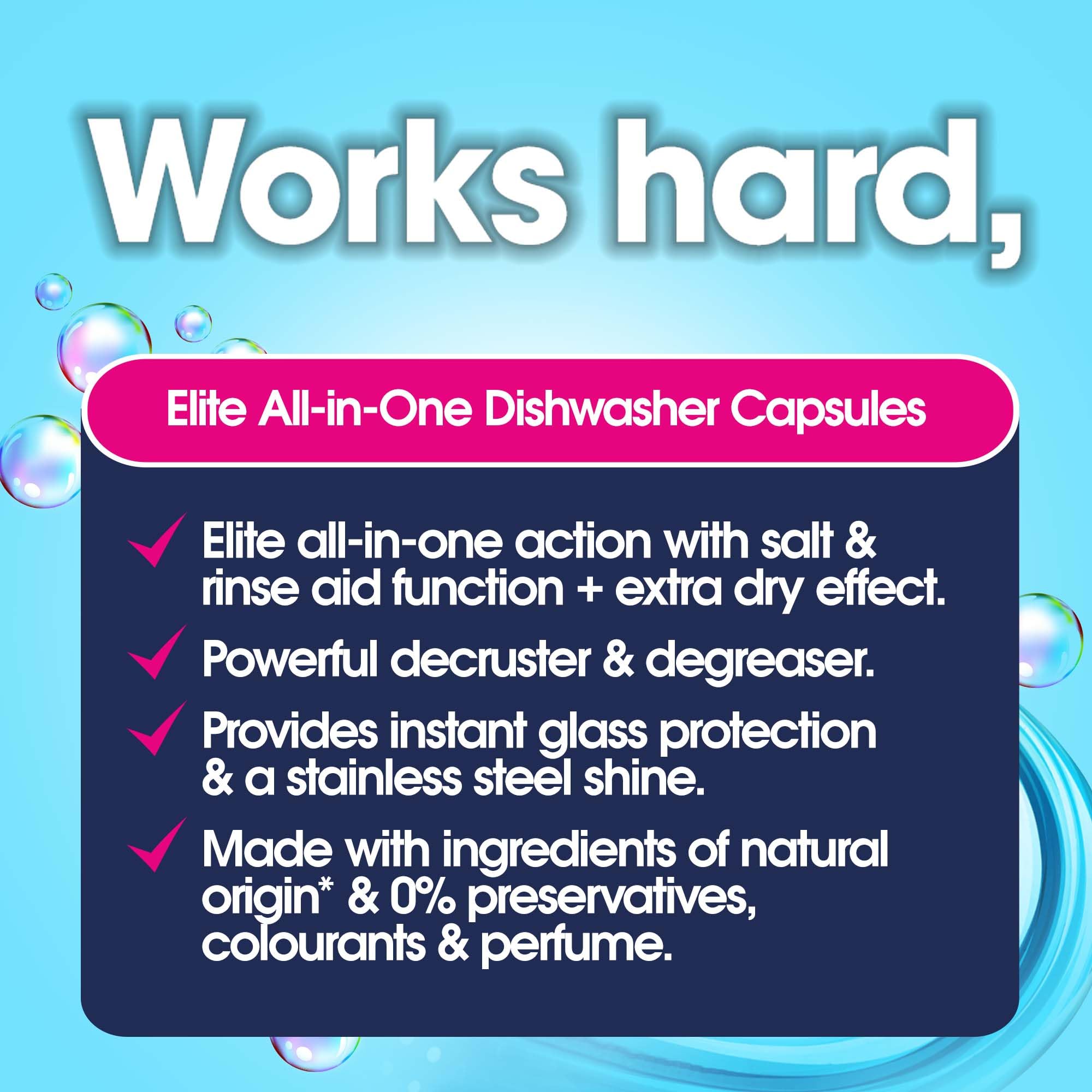 Ecozone Optimum All-In-One Dishwasher Capsules - 25 Count | Streak-Free Shine | Unscented 3