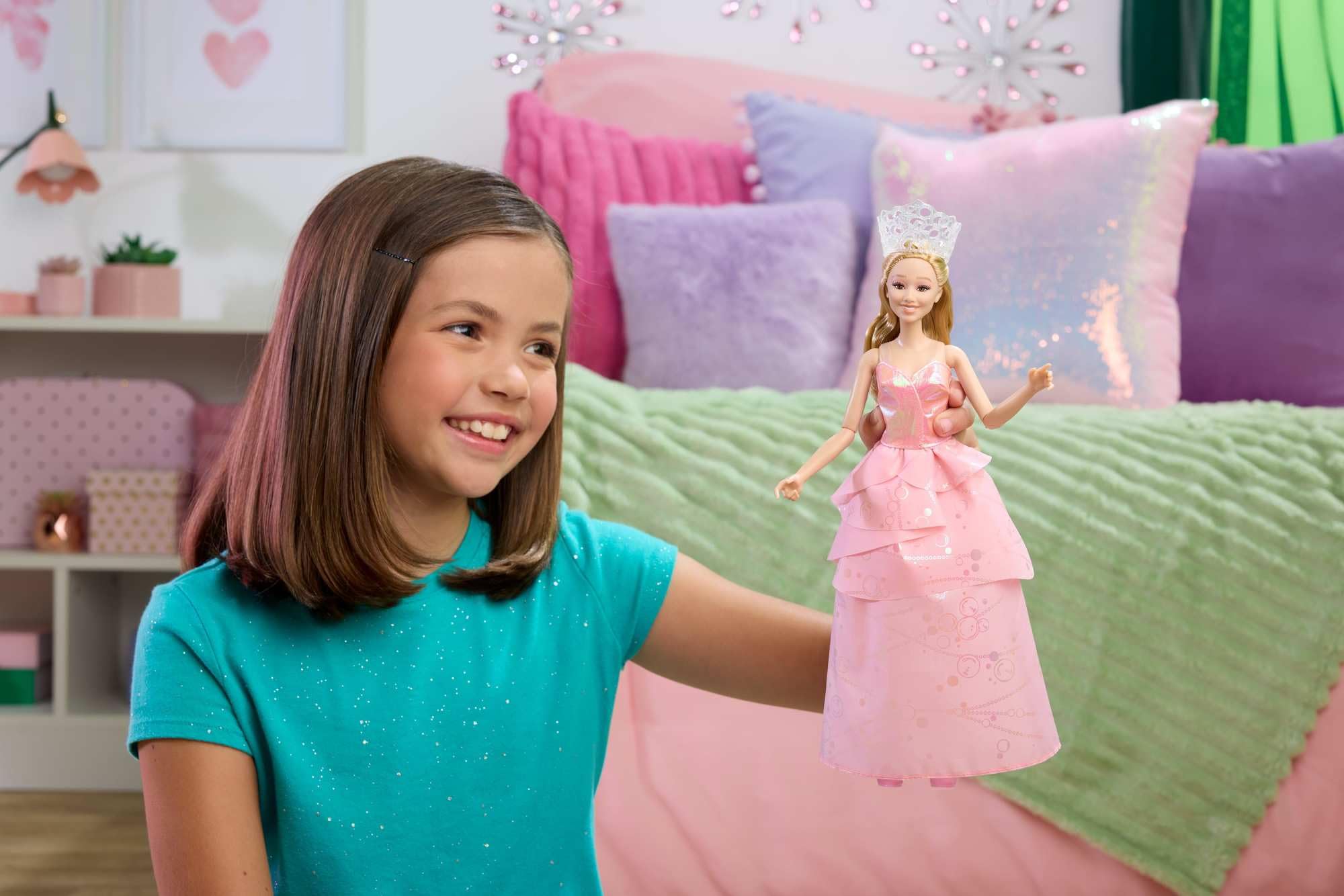 Mattel Wicked Glinda Upland Fashion Doll | 7 Points of Articulation | Ages 4+ | JMG24