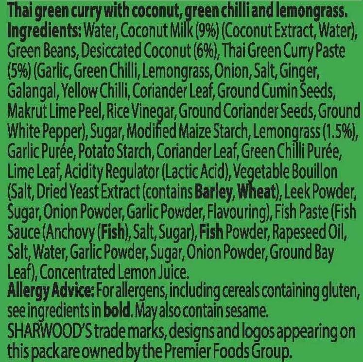 Sharwood's Thai Green Curry Sauce - Coconut Milk, Lemongrass & Green Chilli | 415g Jar 4