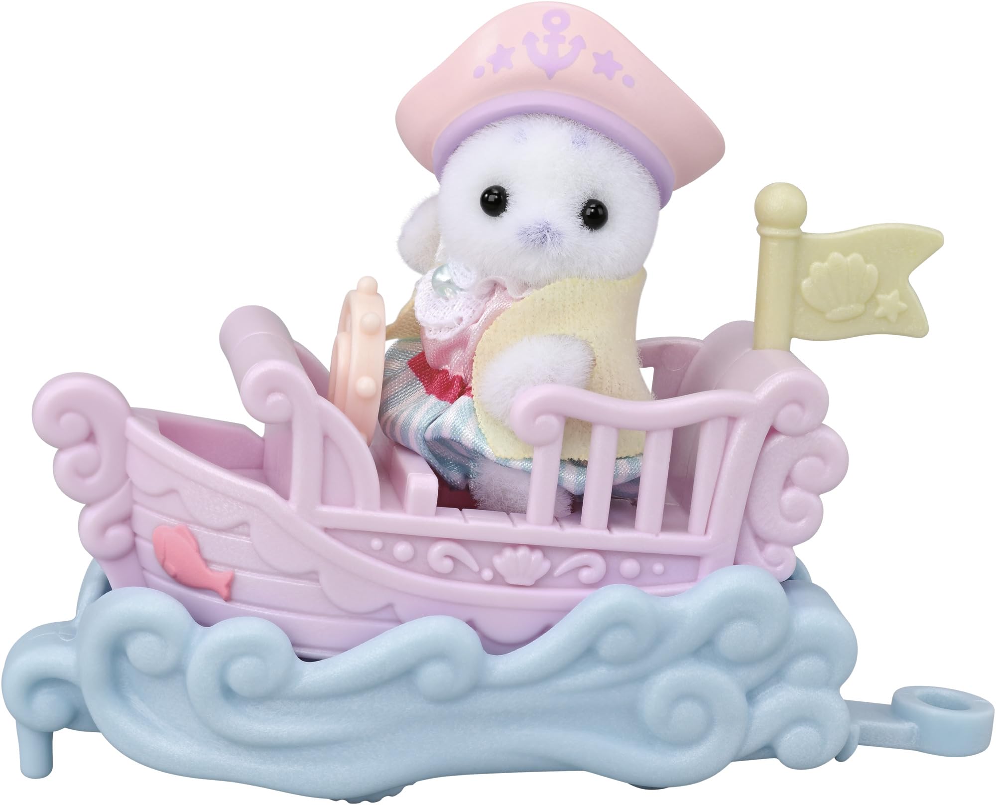 Sylvanian Families Amusement Park Ride Set 5820 | Includes Seal Baby & Latte Cat Cradled Baby | Ages 3+ 6