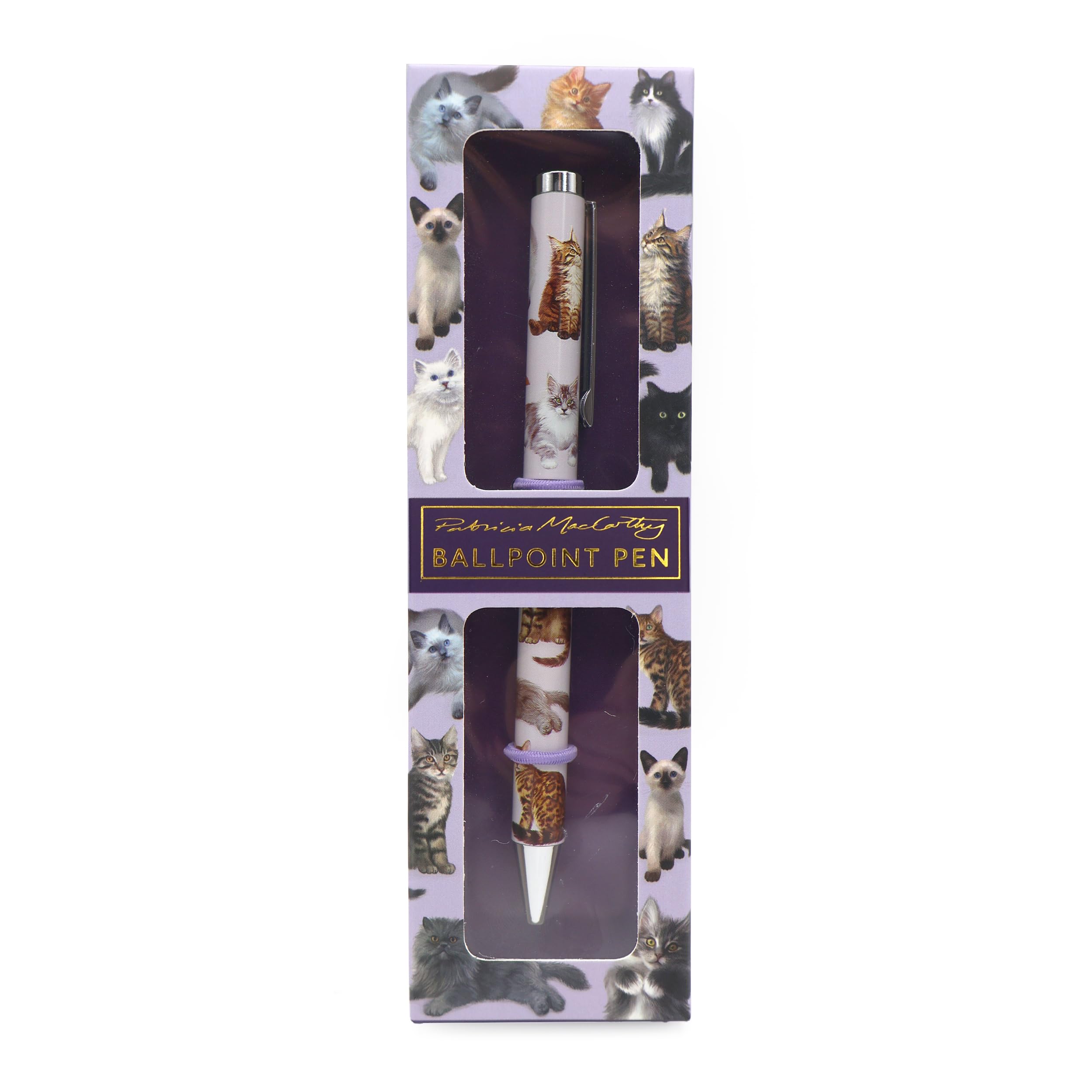 Robert Frederick Cats Ballpoint Pen - Black Ink Twist Nib | Smooth Grip | Gift Box