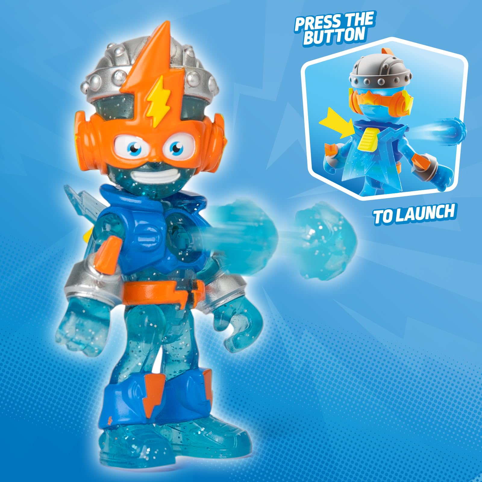 SUPERTHINGS RIVALS OF KABOOM Kid Kazoom Action Figure - Articulated, Firing Mechanism | 8.5 cm 5