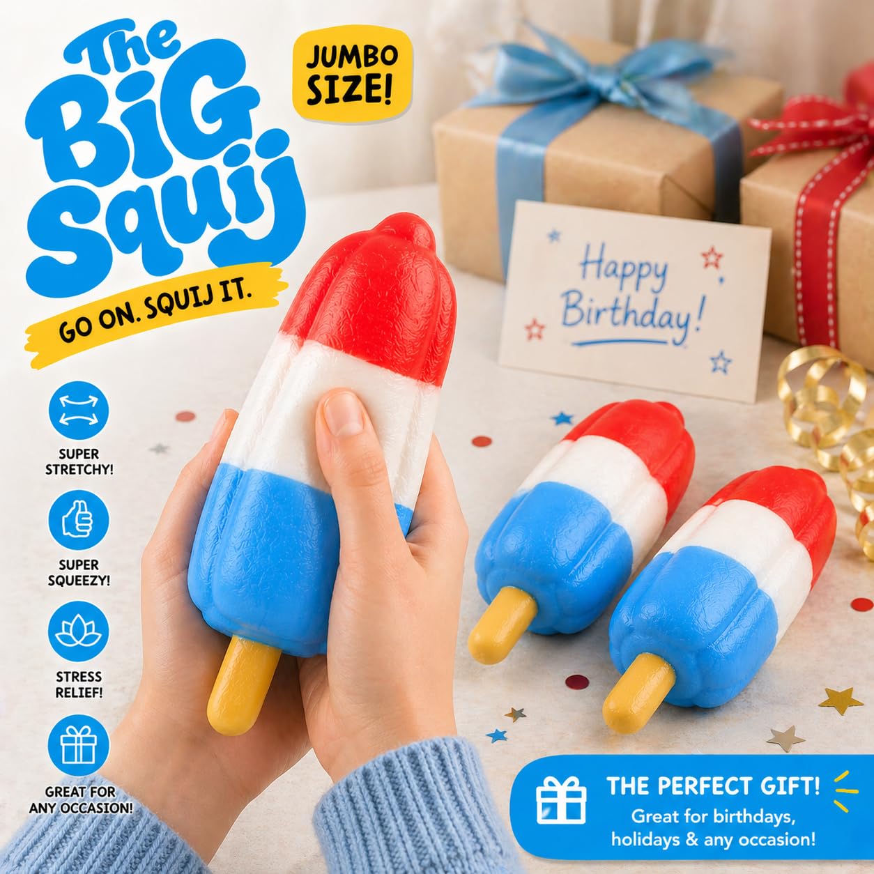 Keycraft Jumbo Squishy Rocket Pop Slow-Rise Sensory Toy | 28cm | Ages 3+ 6