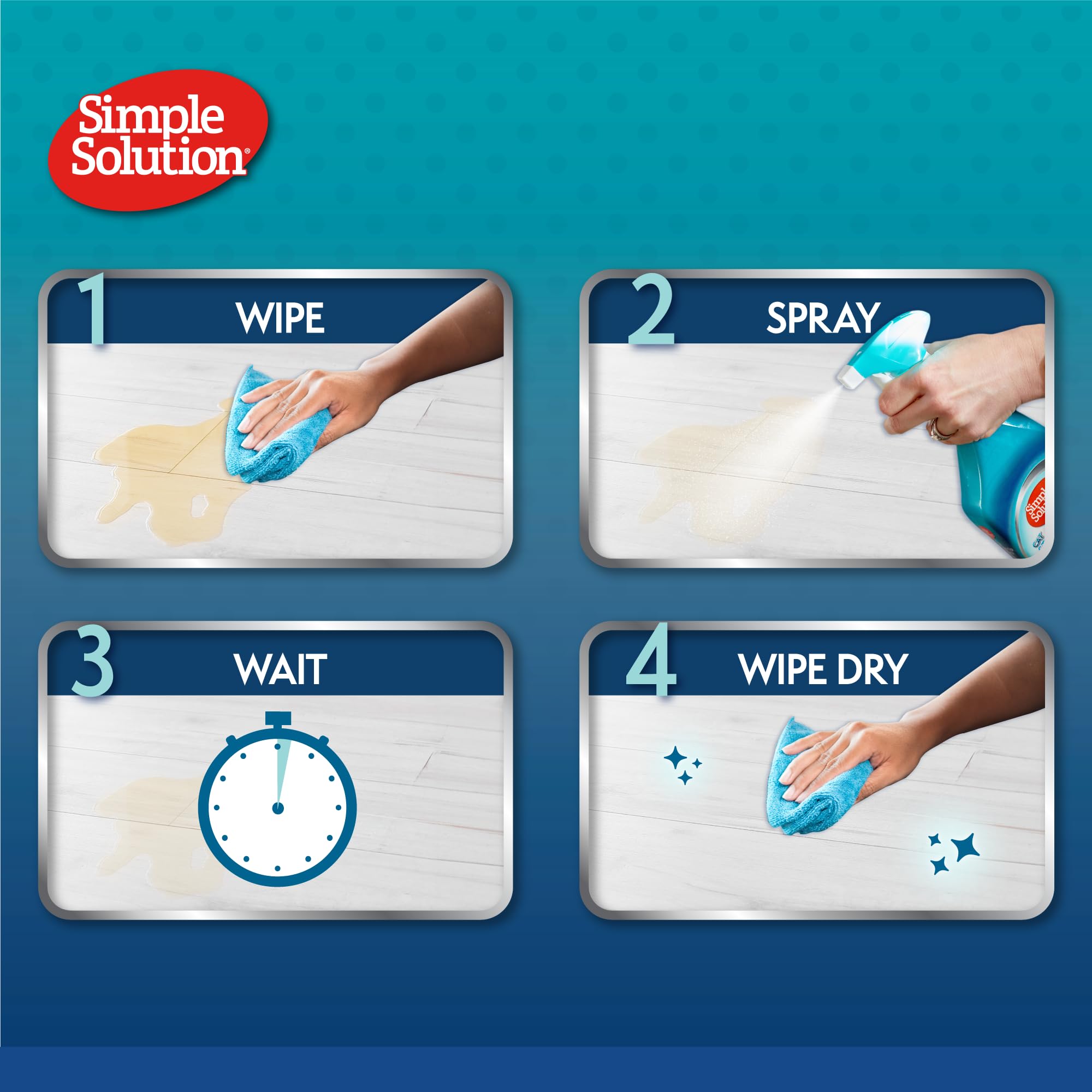 Simple Solution Hard Floor Pet Stain and Odour Remover - Dual Action Cleaner | 750 ml | Vanilla Scent 5