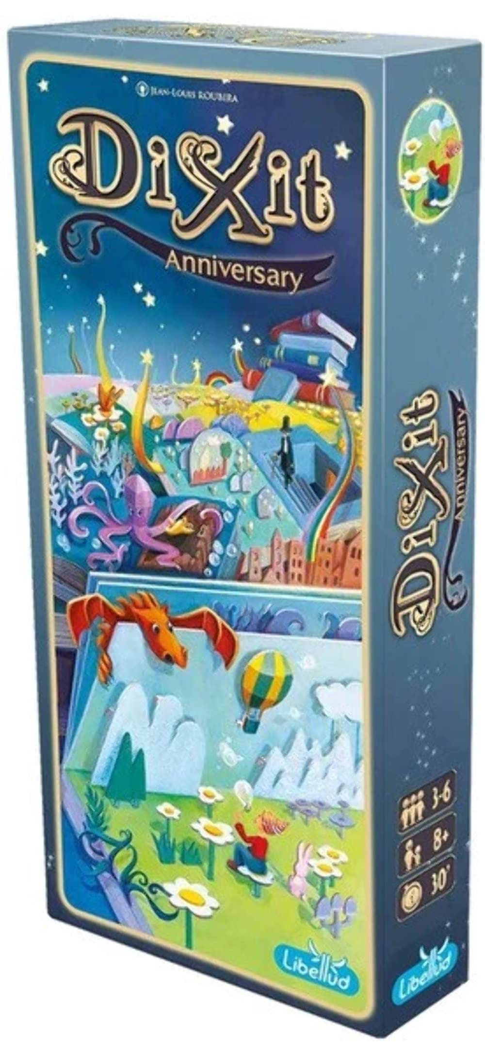 Asmodee Dixit 10th Anniversary Expansion | 11 Unique Cards Per Previous Illustrator | Mixed Colours