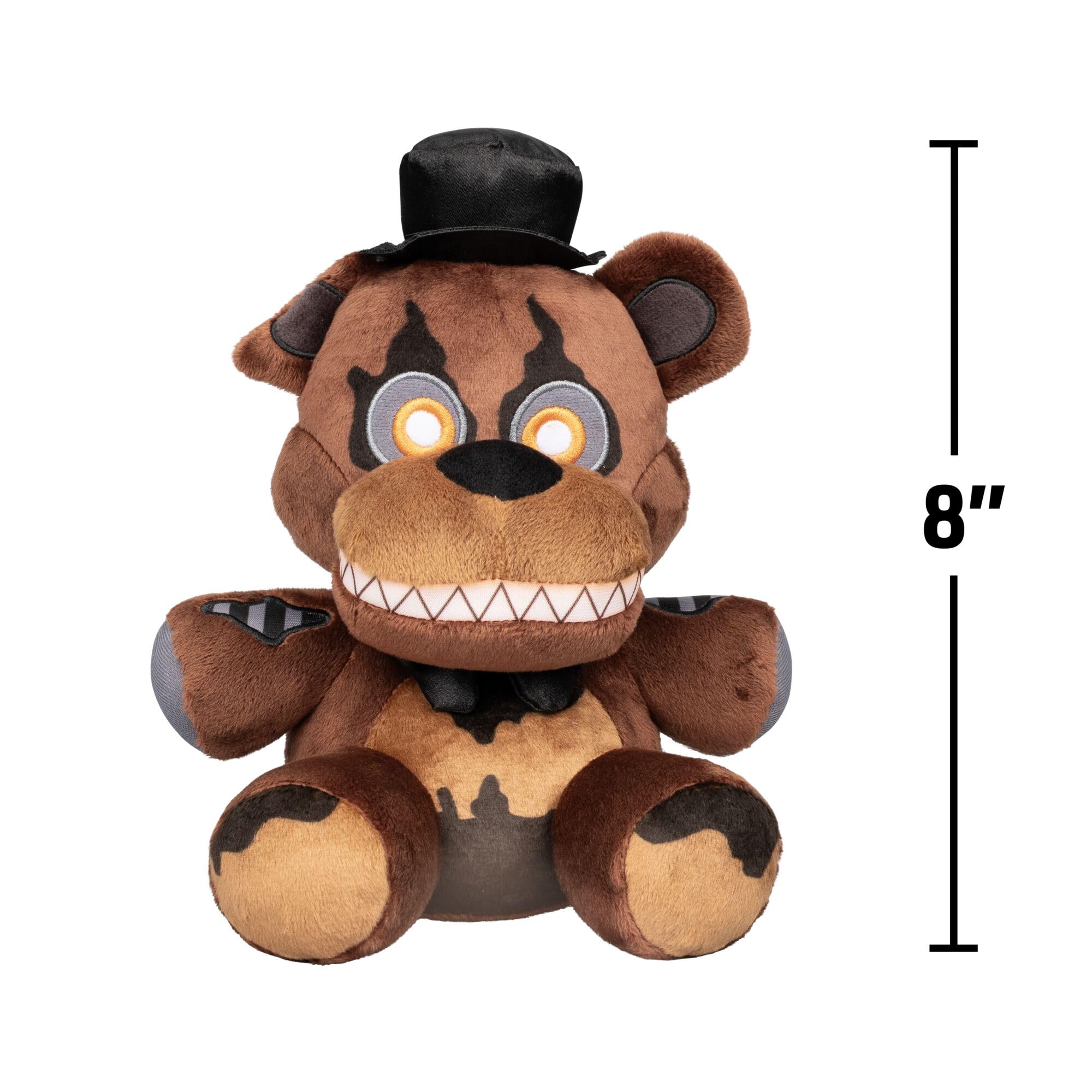 Jazwares Five Nights at Freddy’s Nightmare Freddy 8-Inch Plush | Polyester | Brown