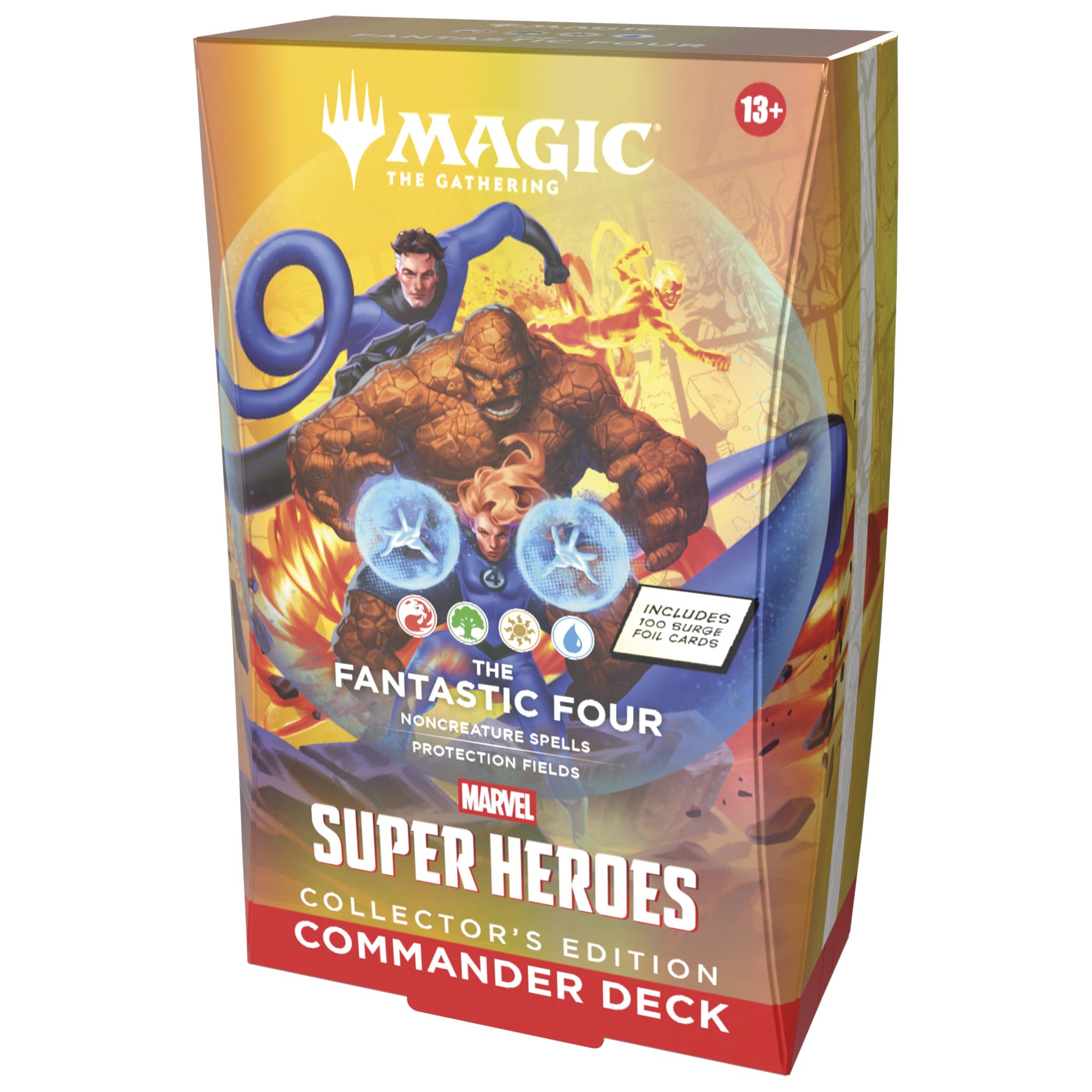 Magic: The Gathering - Marvel Super Heroes Collector’s Edition Commander Deck | 100 Surge Foil Cards | Fantastic Four