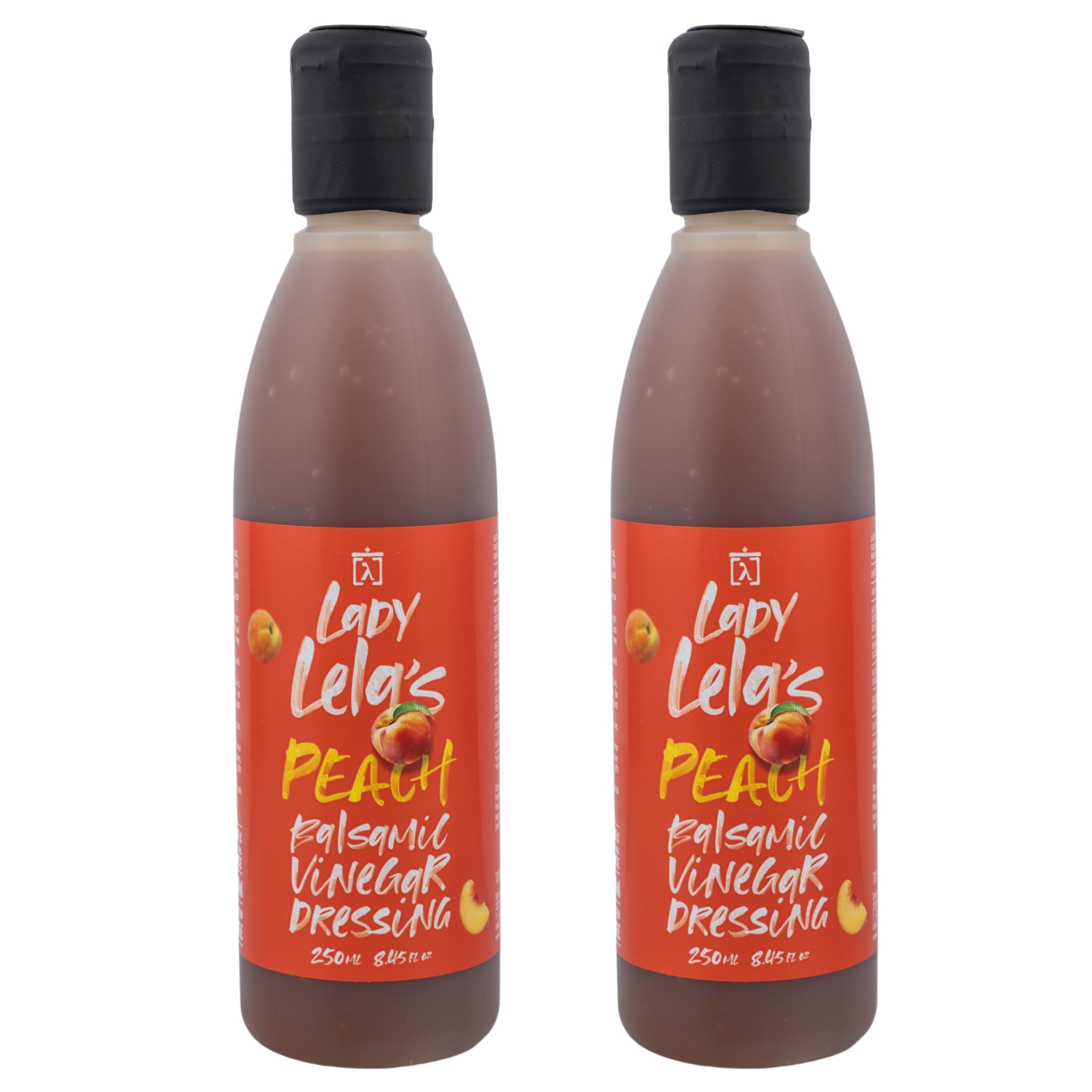 To Filema Tis Lelas Lady Lela’s Balsamic Peach Dressing - 2 x 250ml (500ml Total) | Artisan Greek Recipe