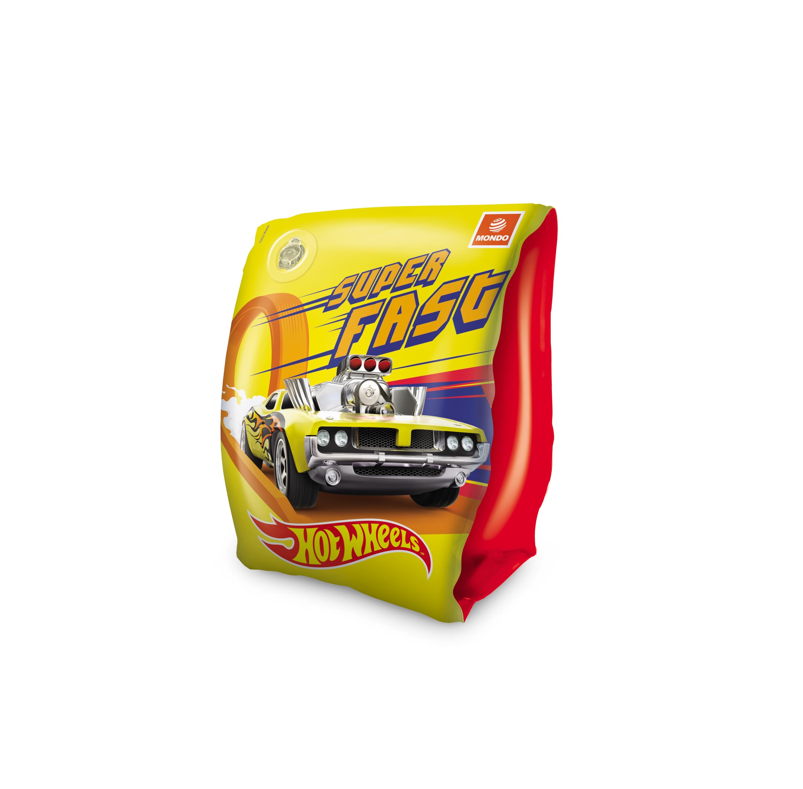 Mondo Hot Wheels Inflatable Arm Bands - Kids 2+ | Dual-Chamber Safety | PVC 3