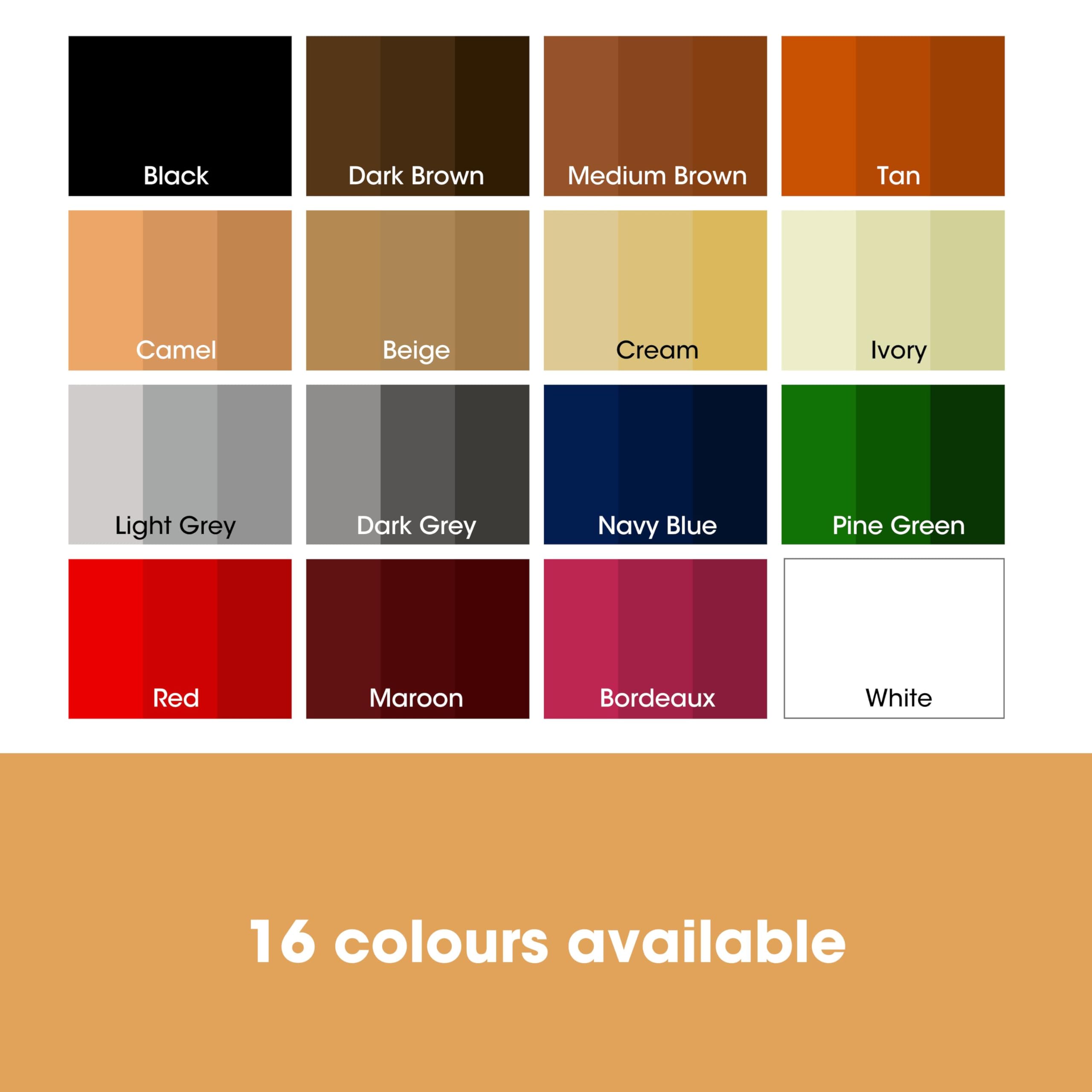 Furniture Clinic Leather Recolouring Balm - Camel Shade for Faded & Scratched Sofas, Car Seats, Shoes, and Clothing