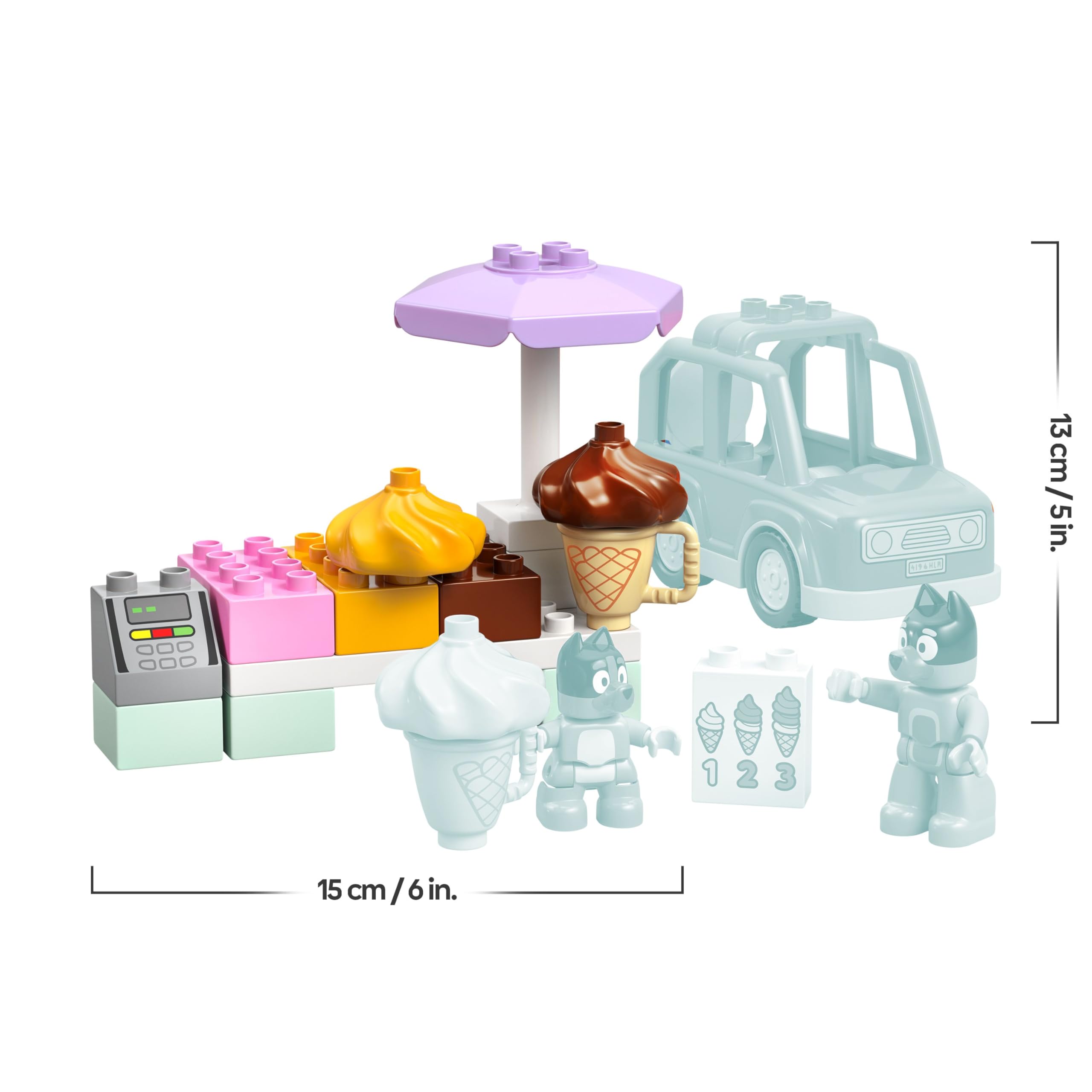 LEGO DUPLO Bluey: Ice Cream Trip with Bluey Set 10458 | Ages 2+ 8