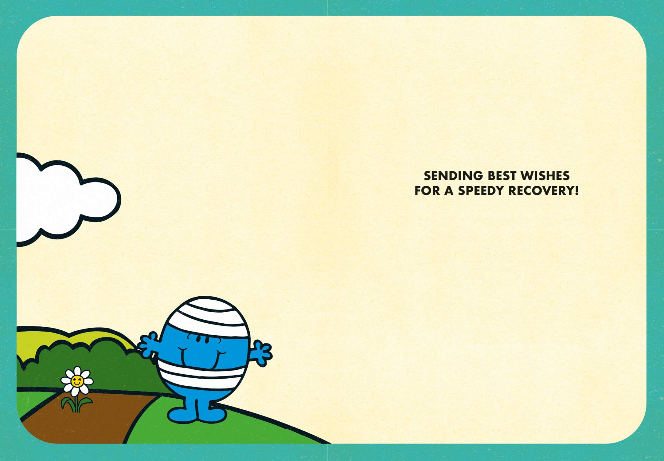 Mr Men & Little Miss Mr Bump Get Well Soon Greeting Card | 133mm x 184mm | Multi Color 3